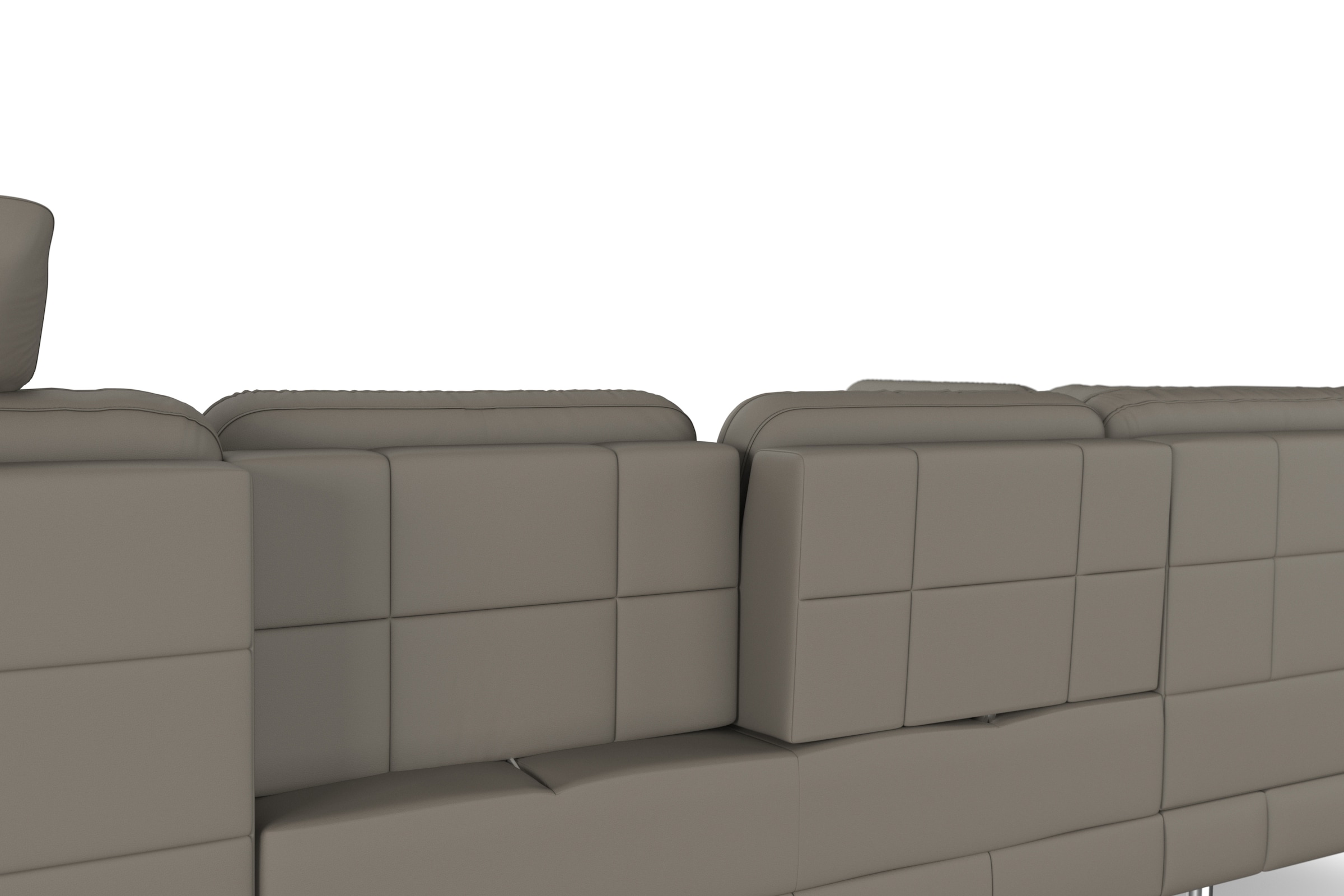 sit&more Wohnlandschaft »Bendigo U-Form«, inklusive Sitztiefenverstellung, Bodenfreiheit 15 cm, in 2 Fußfarben