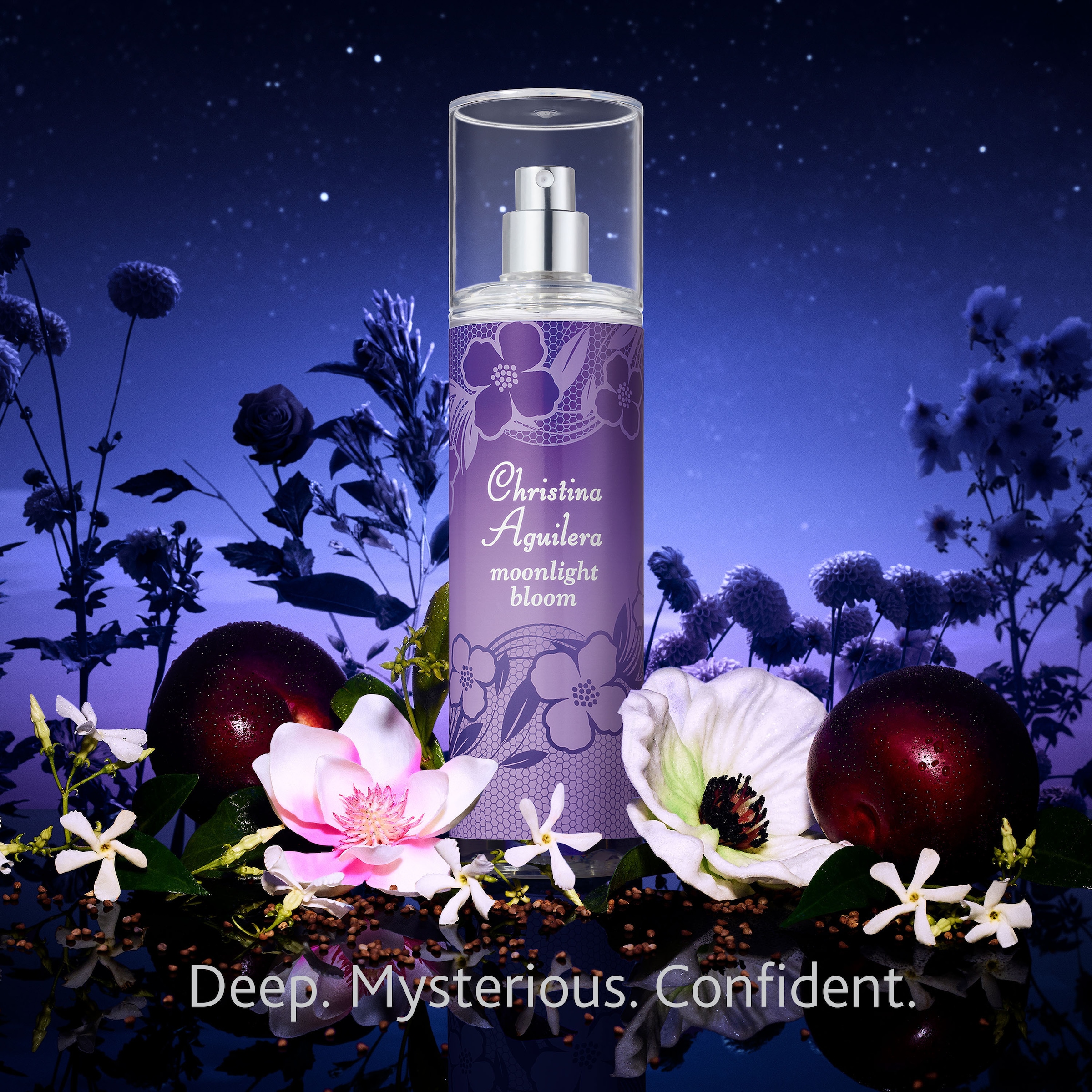 Christina Aguilera Körperspray »MOONLIGHT BLOOM FINE FRAGRANCE MIST« 1 mit opulentem, blumigem Duftcharakter