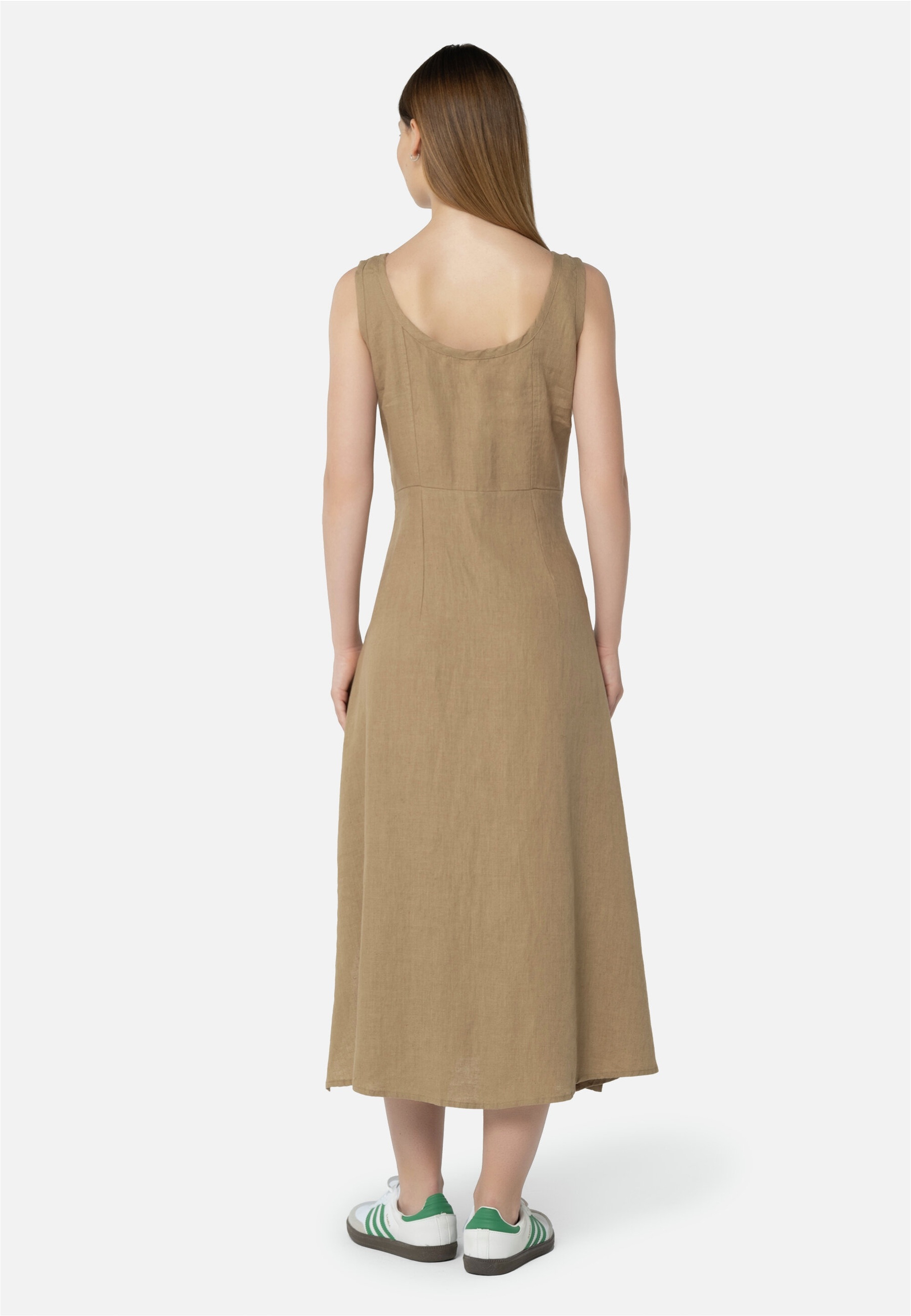 Freshlions Lucy Jerseykleid Braun XL 3
