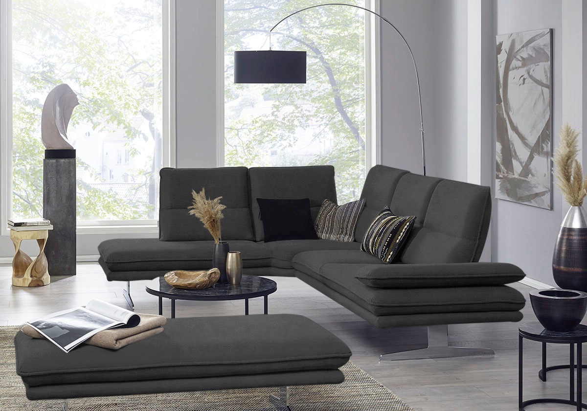 W.SCHILLIG Ecksofa "broadway, Designsofa, mit tollem Sitzkomfort, L-Form" S günstig online kaufen