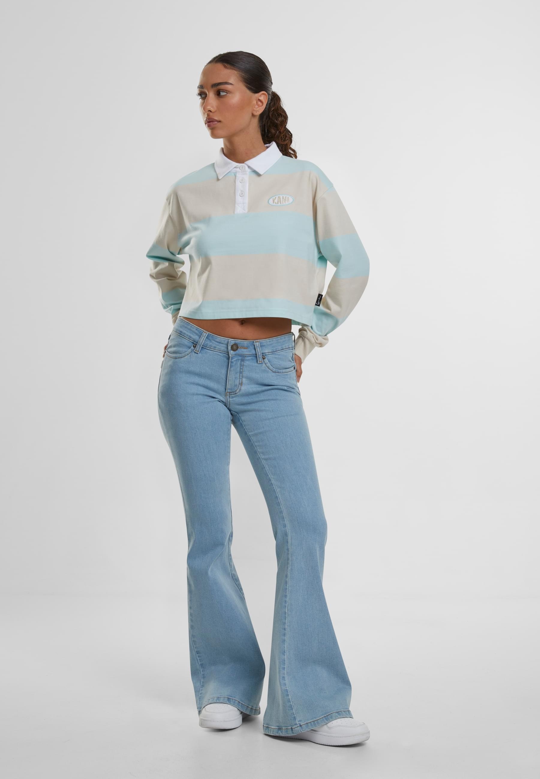 Karl Kani Longsleeve »Karl Kani Karl Kani Woven Signature Crop Striped Rugby LS«, (1 tlg.)