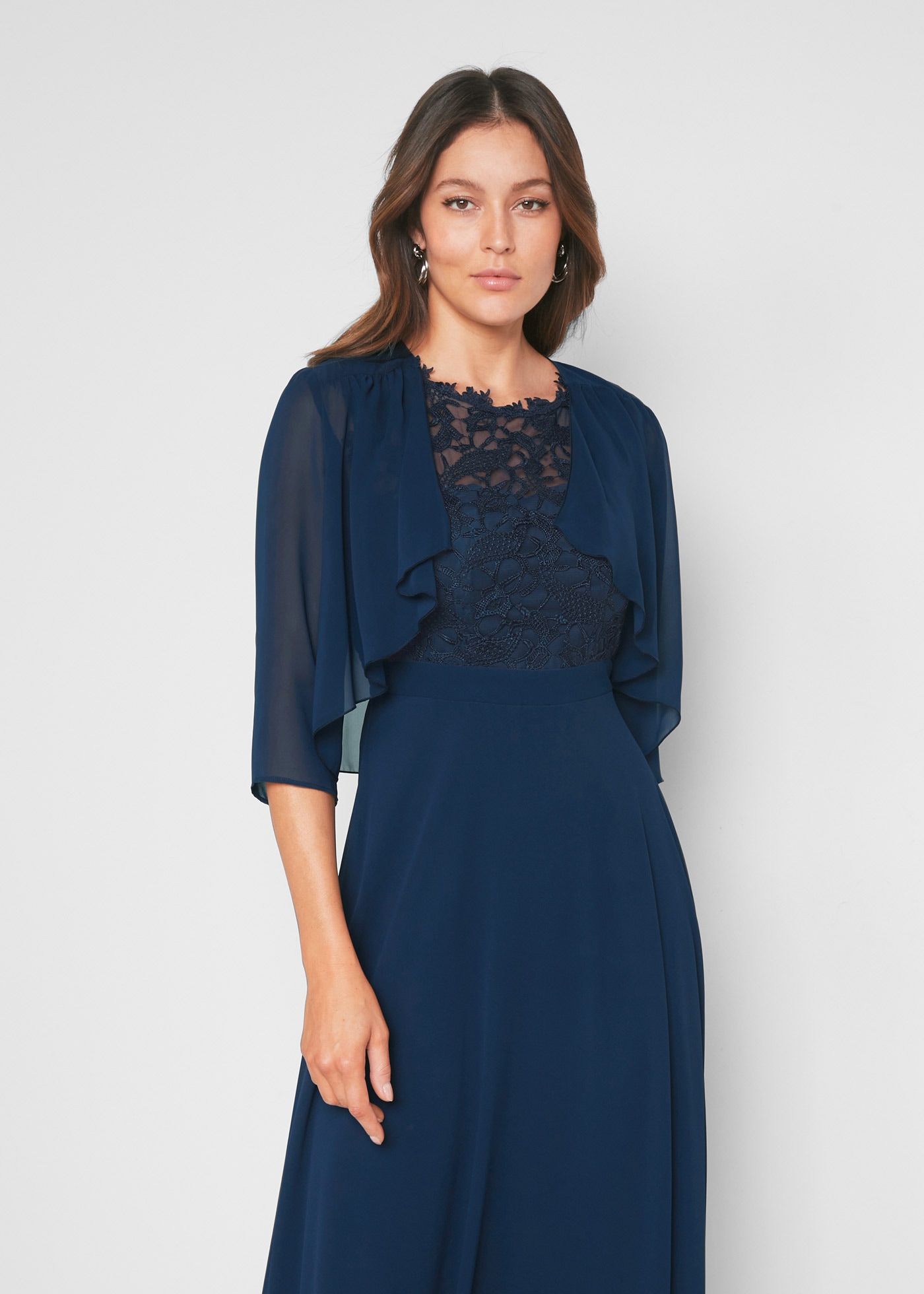 bonprix Boleroblazer für festliche Anlässe und Hochzeiten, 3/4-Ärmel, wasse günstig online kaufen