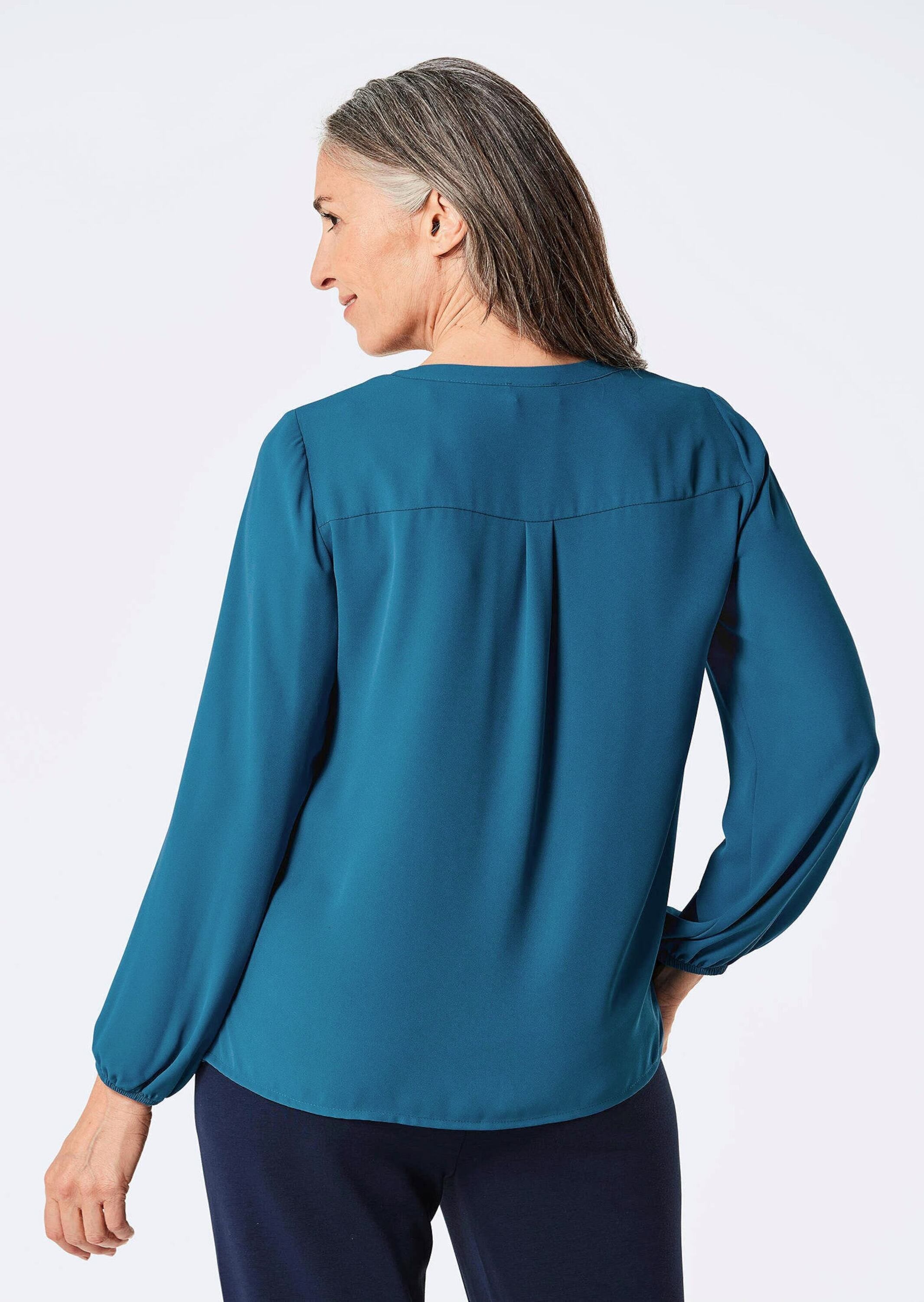 GOLDNER Tunika »Bluse Bluse mit Tunika Ausschnitt«