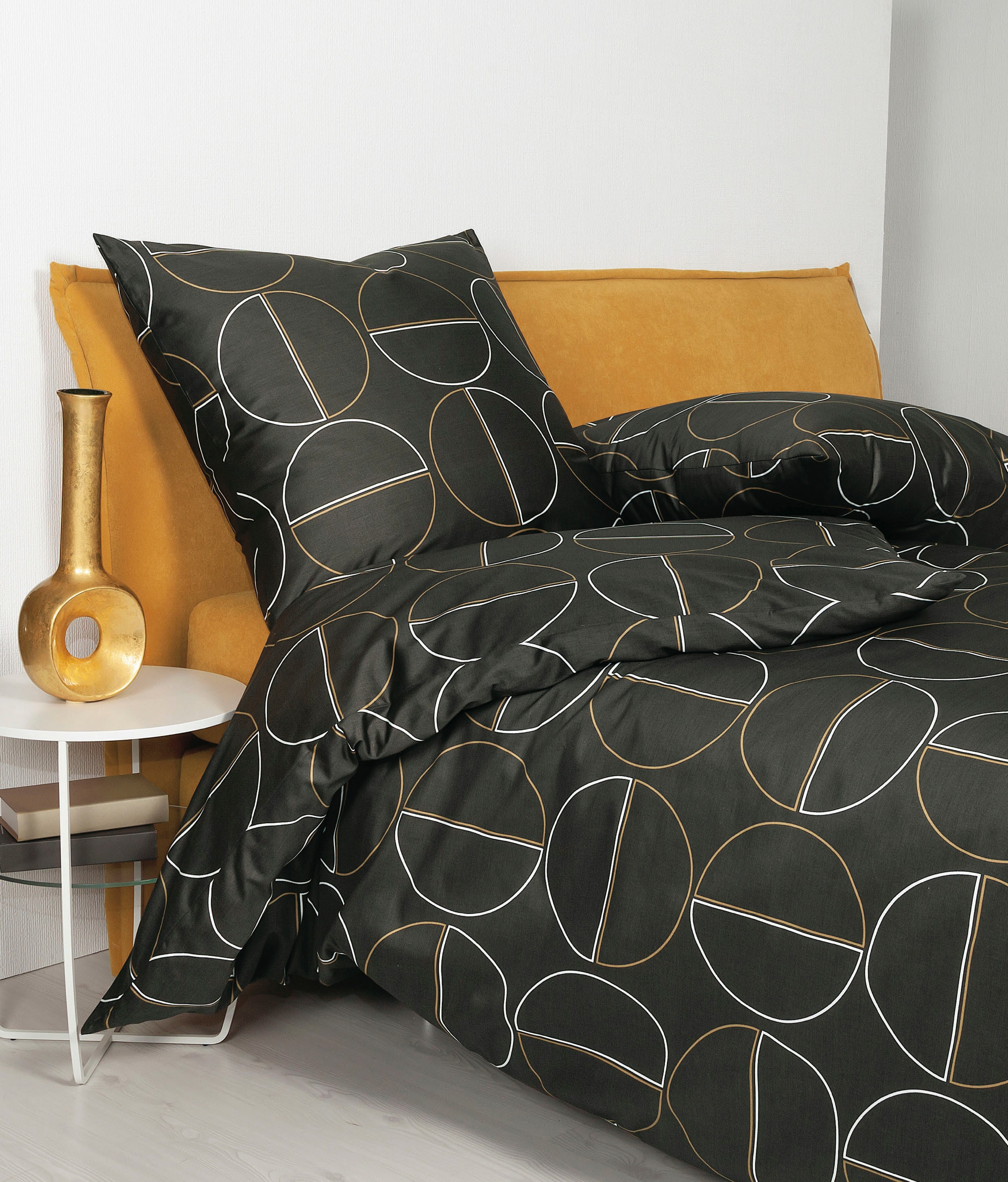 Janine Bettwäsche »Mako-Satin87087 07 155x200,80x80«, mit Reißverschluss
