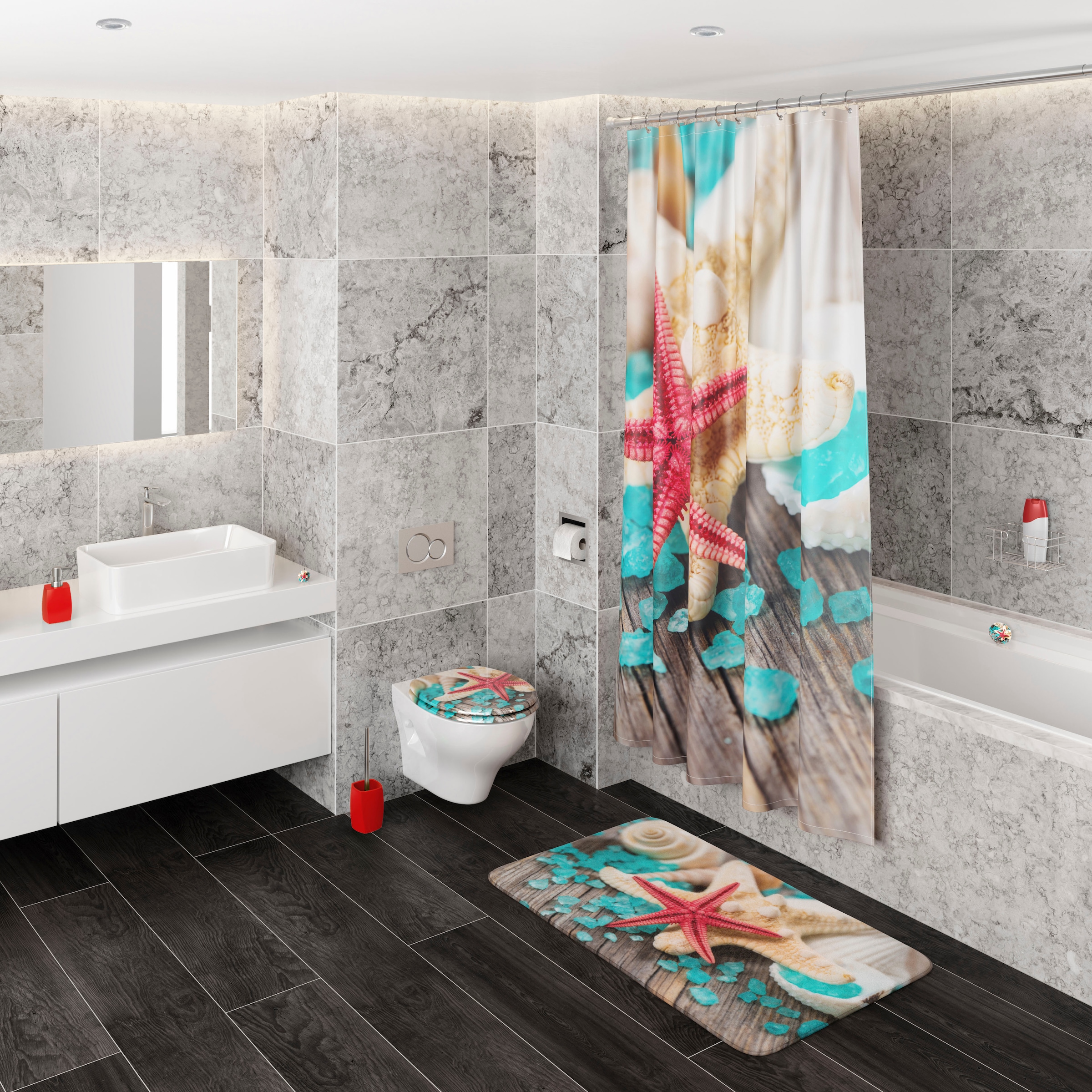 Sanilo Badematte »Bath Salts«, schnell trocknend, Memory Schaum