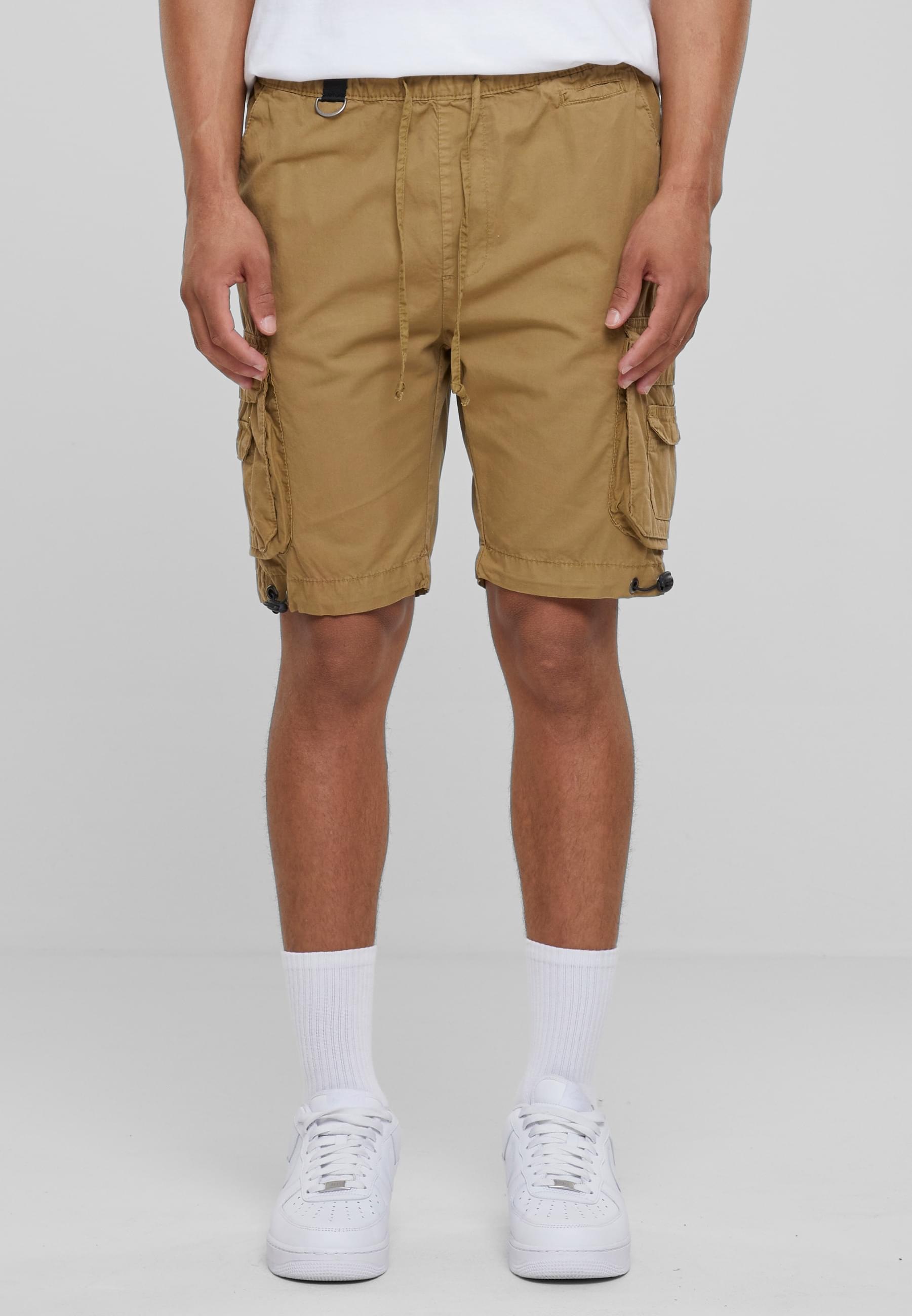 URBAN CLASSICS Stoffhose »Urban Classics Herren Double Pocket Cargo Shorts«, (1 tlg.)