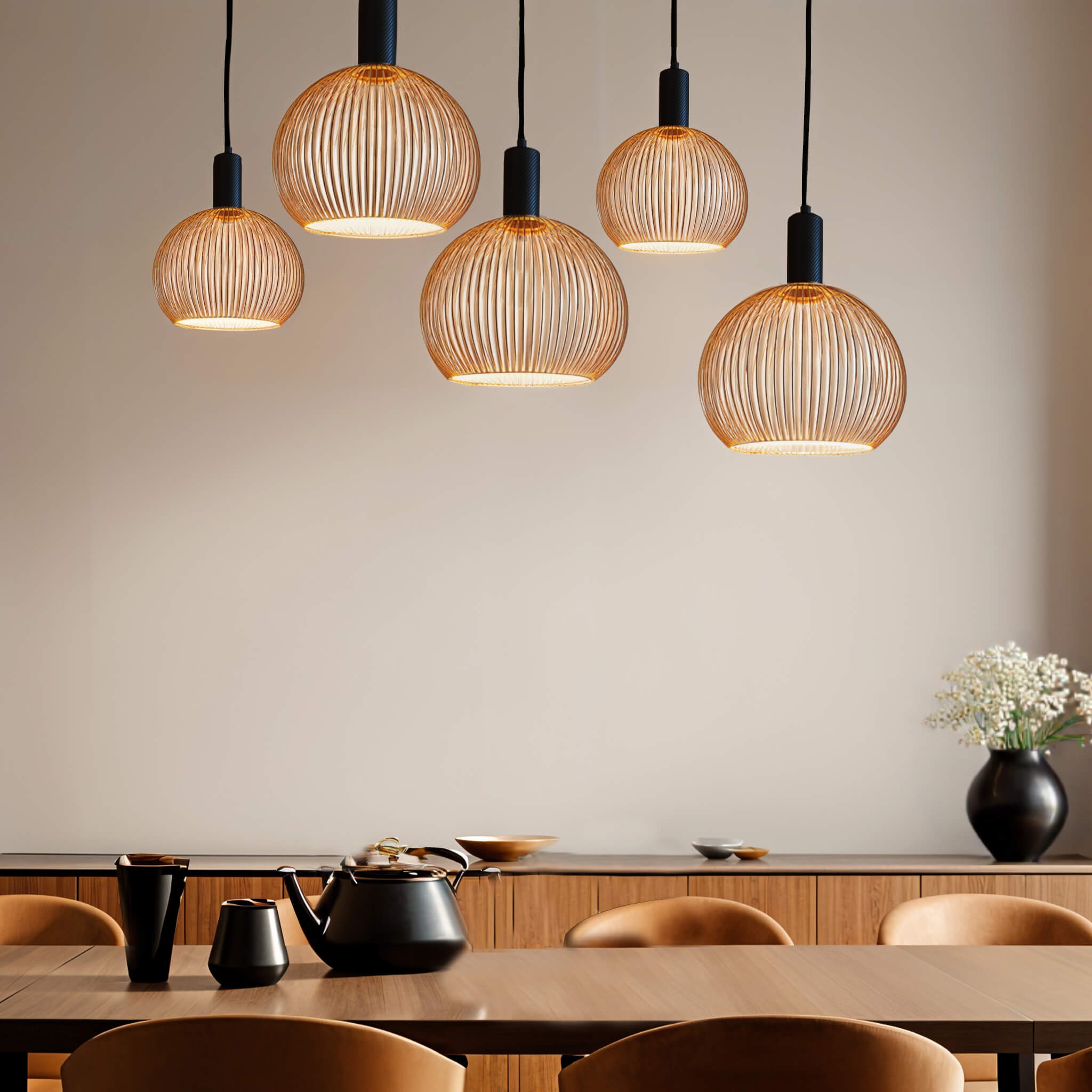 SEGULA LED-Filament »LED Floating Filo« E27 1 Stk. Extra-Warmweiß LED Floating Filo Globe 300 sand 
E27, 6W, 2200K, 450lm