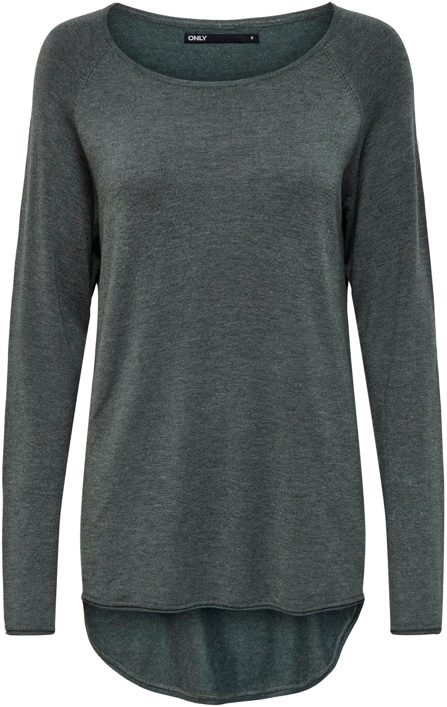 ONLY Rundhalspullover »ONLMILA LACY L/S LONG PULLOVER« NH8386