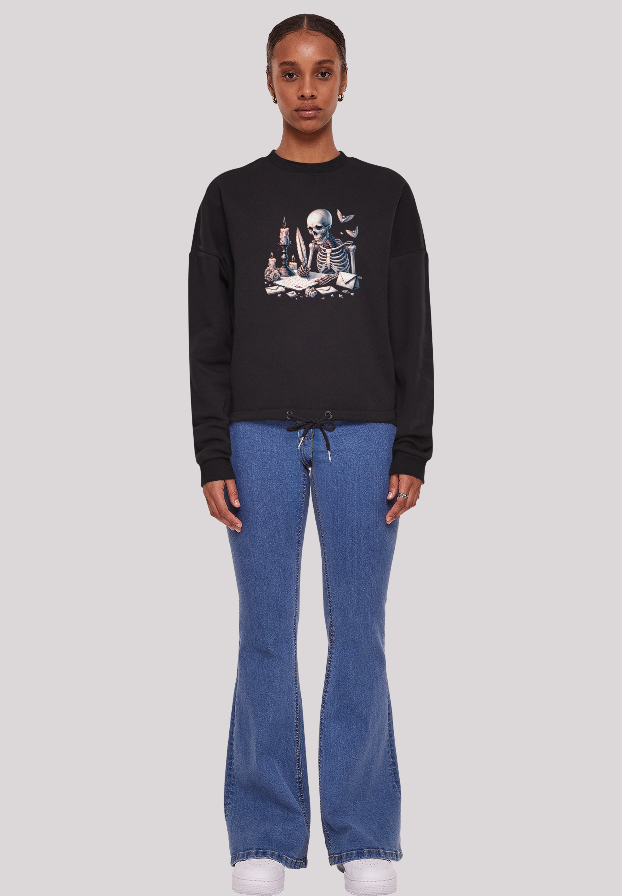 F4NT4STIC Sweatshirt »Skelett Liebesbrief Valentinstag«, Premium Qualität