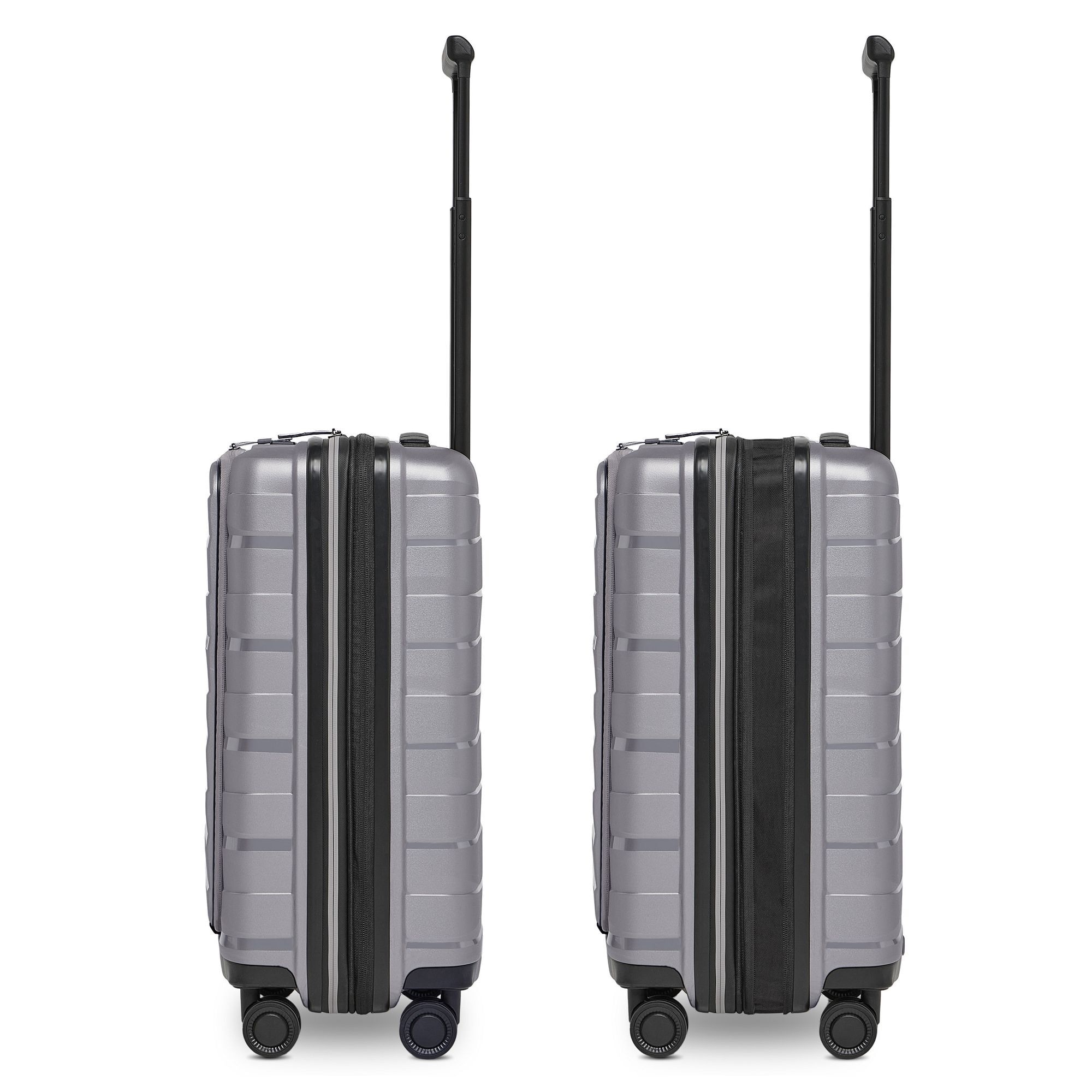 Bergpfeil Trolley »Travel 4 Rollen Kabinentrolley 55 cm Laptopfach mit Dehnfalte« 46 l