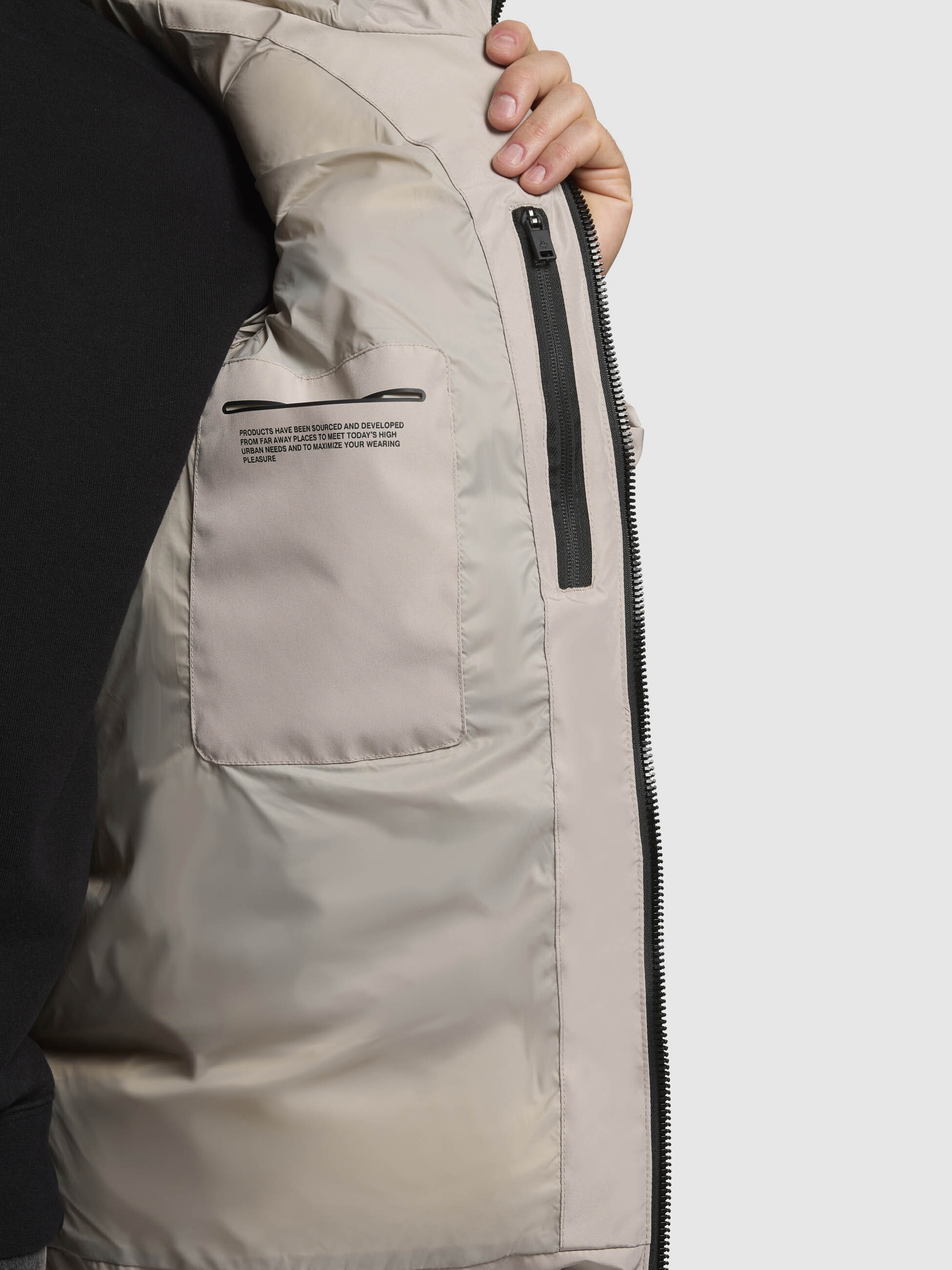khujo Steppjacke »WOU«, mit Kapuze