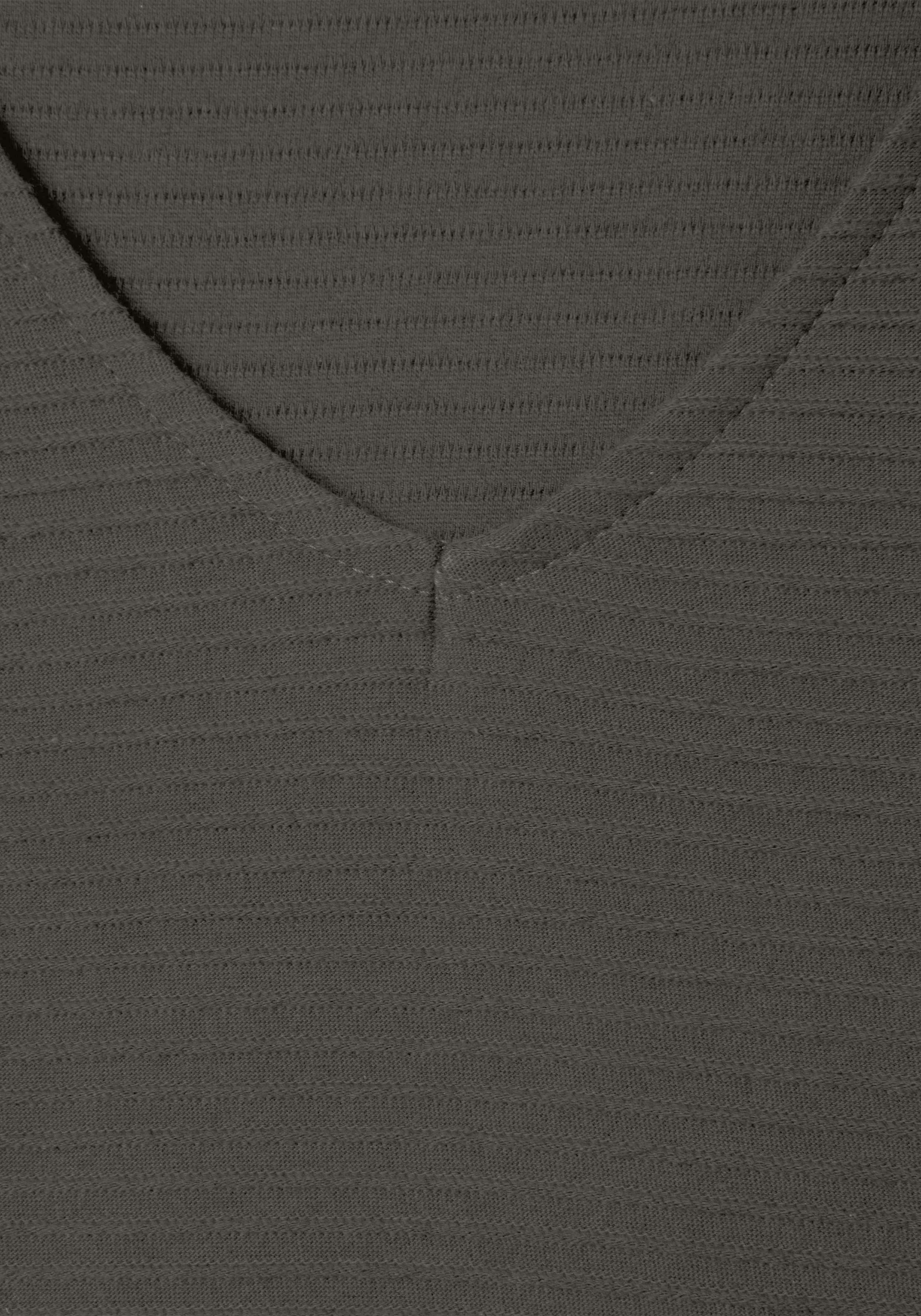 Thumbnail - LASCANA Langarmshirt "mit Streifenstruktur", aus weicher Baumwoll-Qualität