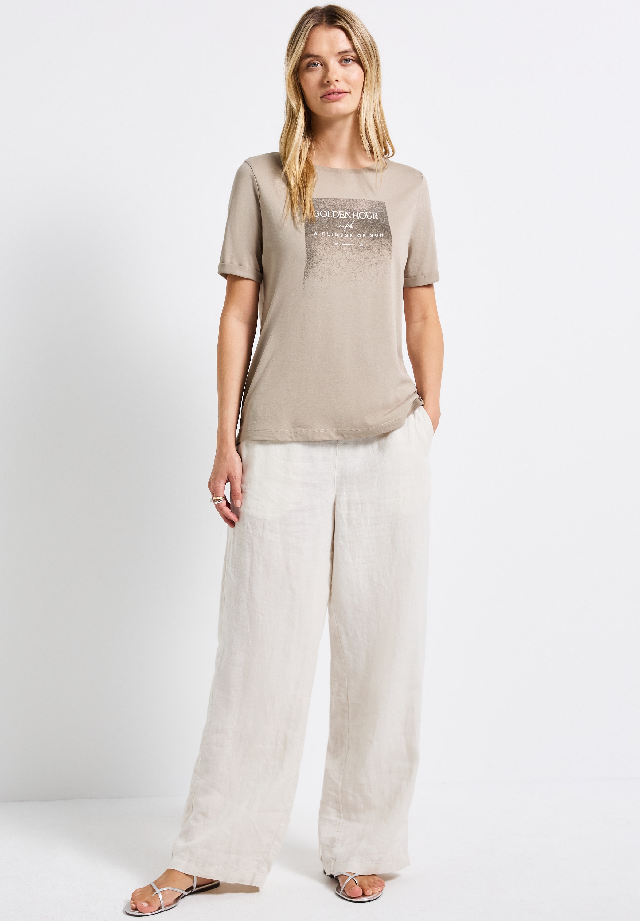 STREET ONE T-Shirt, mit U-Boot-Ausschnitt