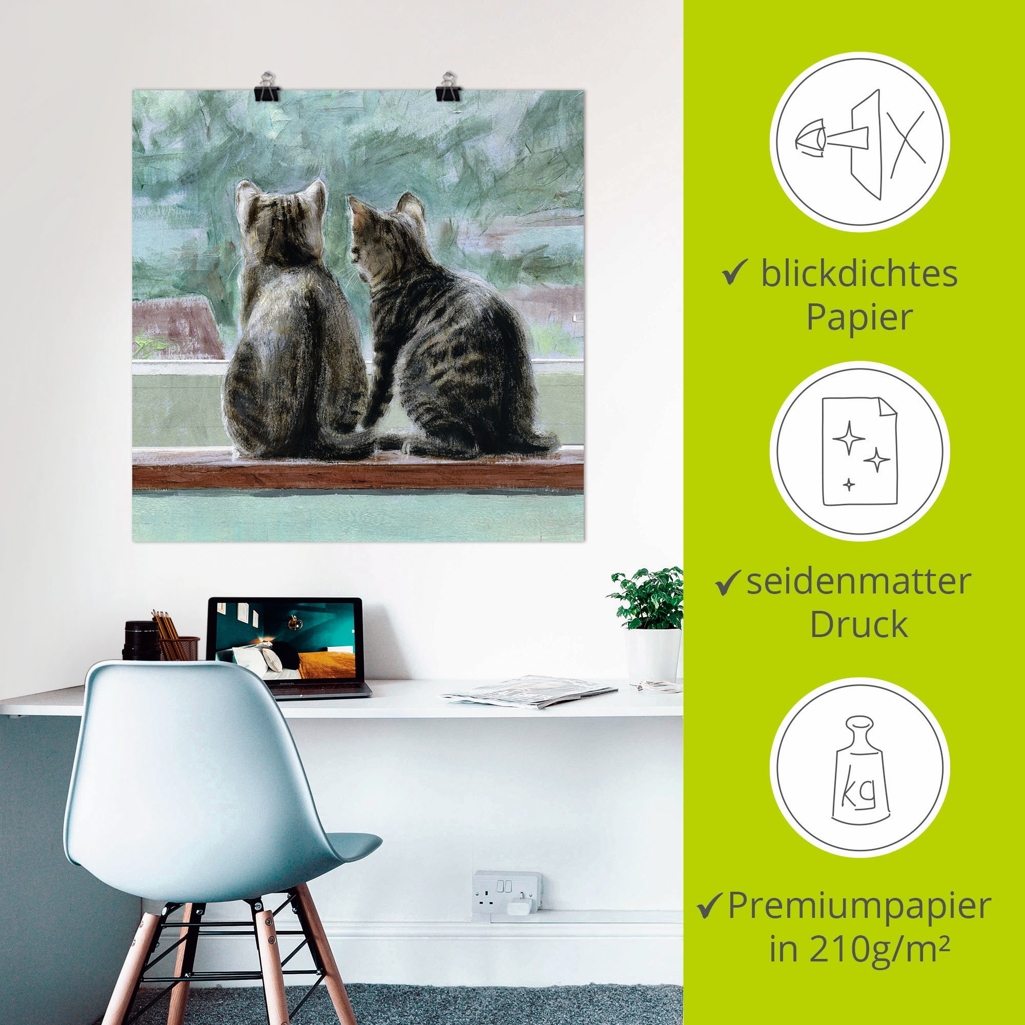 Artland Poster »Schöne Aussicht« Haustiere 1 Stk. tlg. ohne Rahmen