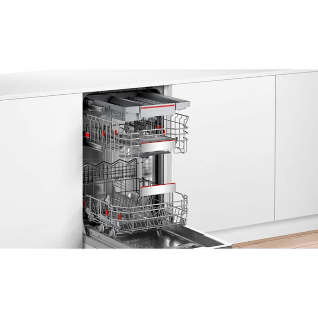 BOSCH vollintegrierbarer Geschirrspüler »SPV6EMX11E«, Serie 6, SPV6EMX11E, 10 Maßgedecke