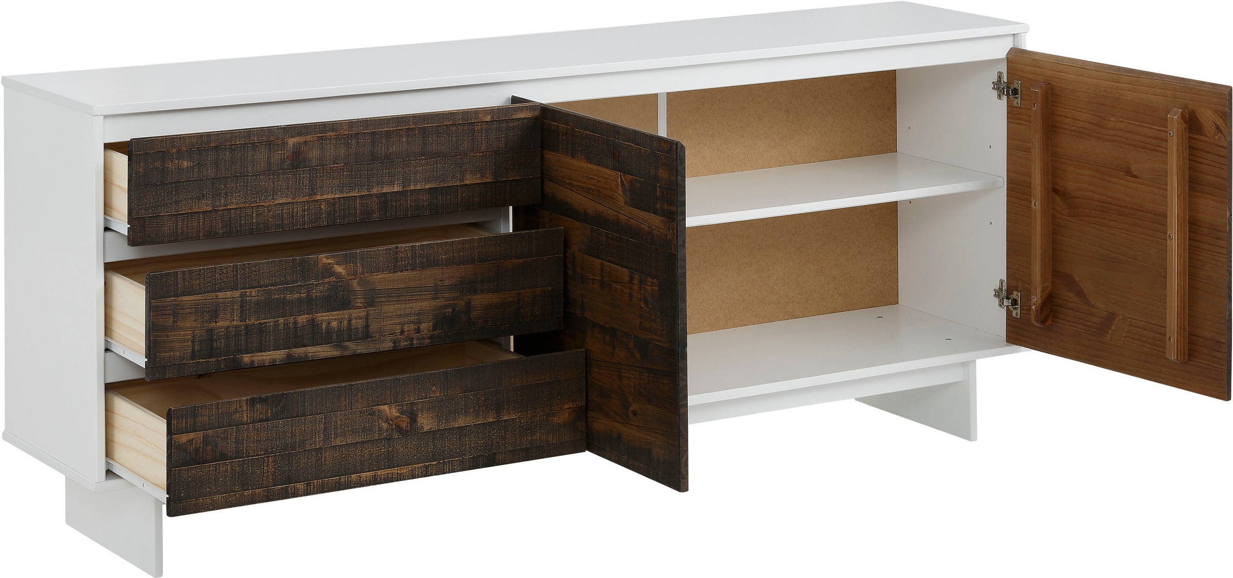 Thumbnail - OTTO home Sideboard "Morgan" Kommode aus massivem Kiefernholz, mit Griffmulden, Breite 165 cm