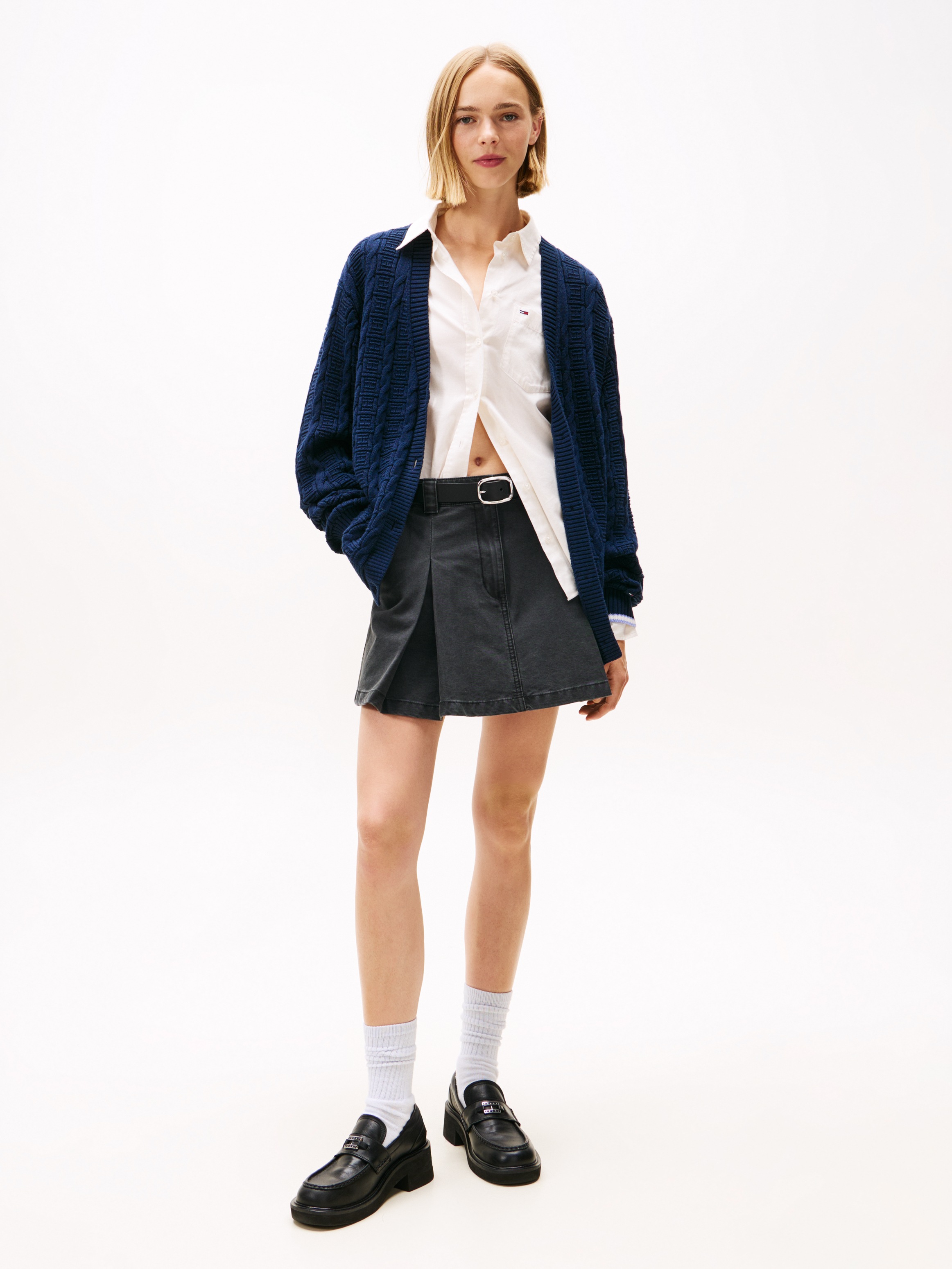 Thumbnail - Tommy Jeans Strickjacke "TJW CABLE CARDIGAN", mit Zopfmuster