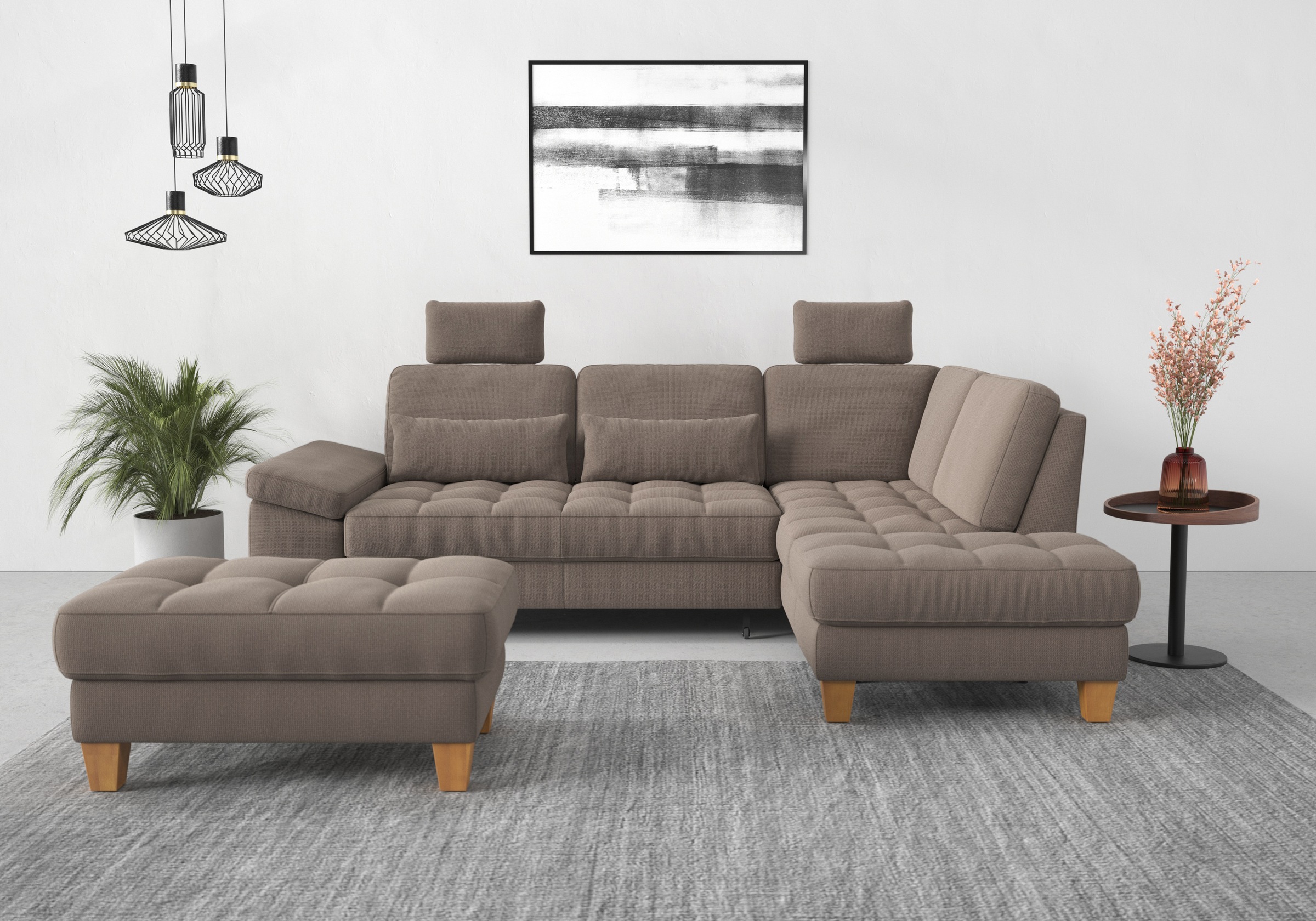 Thumbnail - sit&more Ecksofa "Westham L-Form" mit Ottomane, mit oder ohne Bettfunktion, Bettkasten, Verstellung