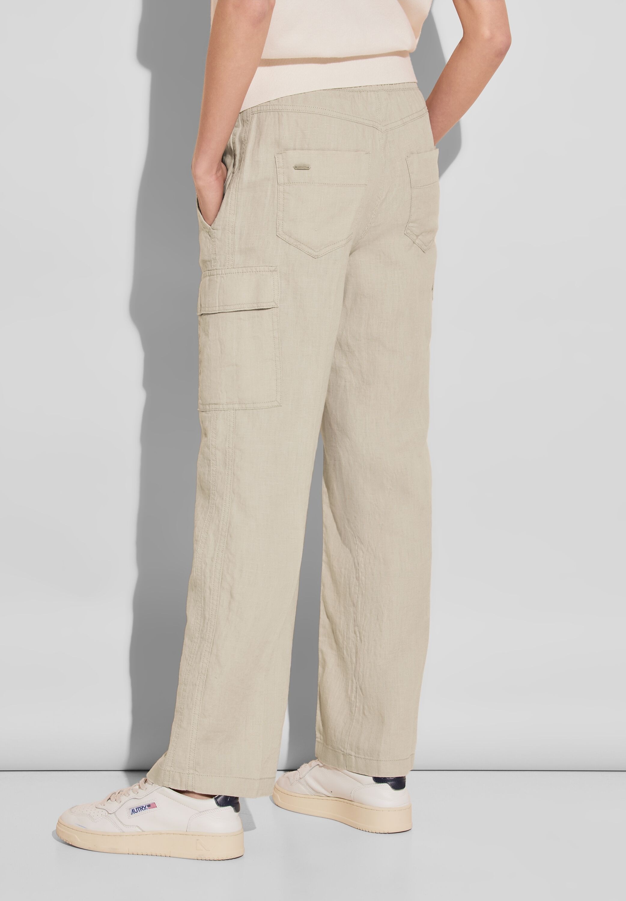 STREET ONE Cargohose, aus Leinen
