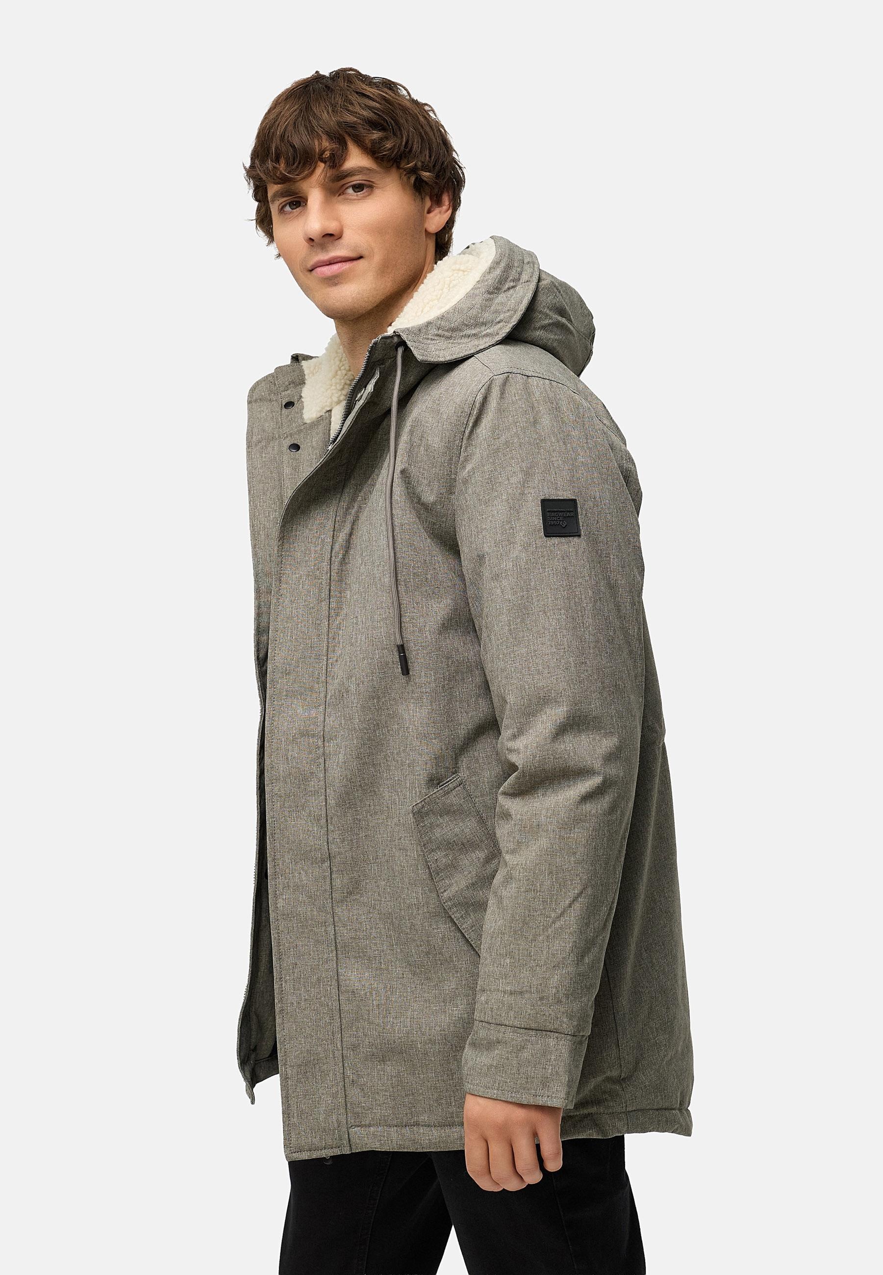 Ragwear Kurzmantel »Mr Smithem YOUMODO« wasserdichte lange Herren Winterjacke mit Kapuze