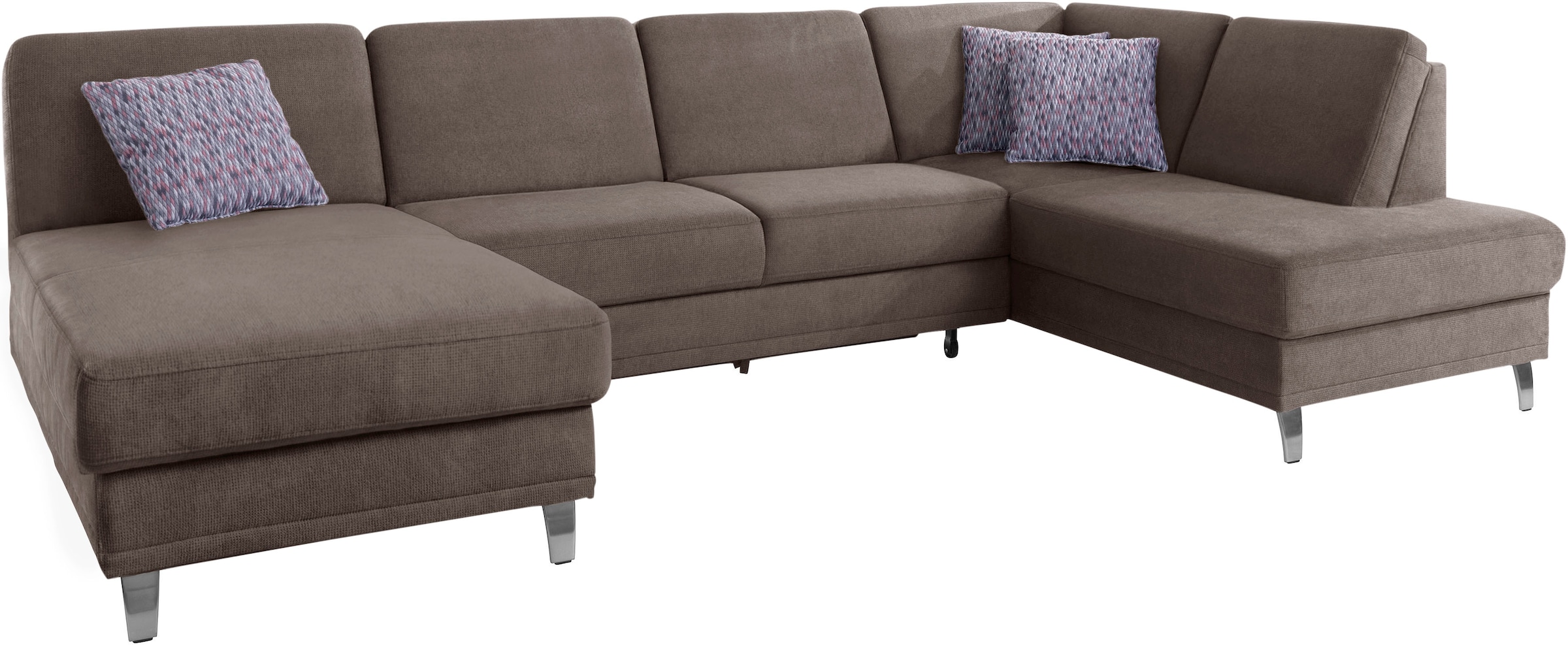 sit&more Wohnlandschaft »Clio U-Form«, wahlweise mit Bettfunktion und Bettkasten, inklusive Federkern