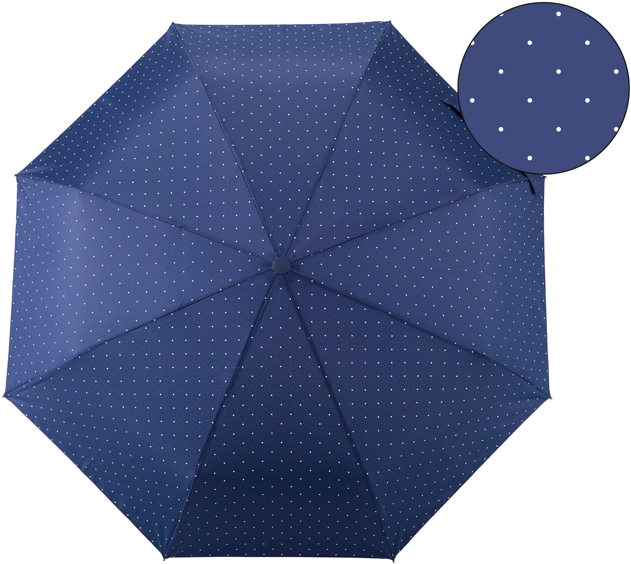 | EuroSCHIRM® marine, Punkte online weiß« bestellen Taschenregenschirm »Umwelt-Taschenschirm, BAUR