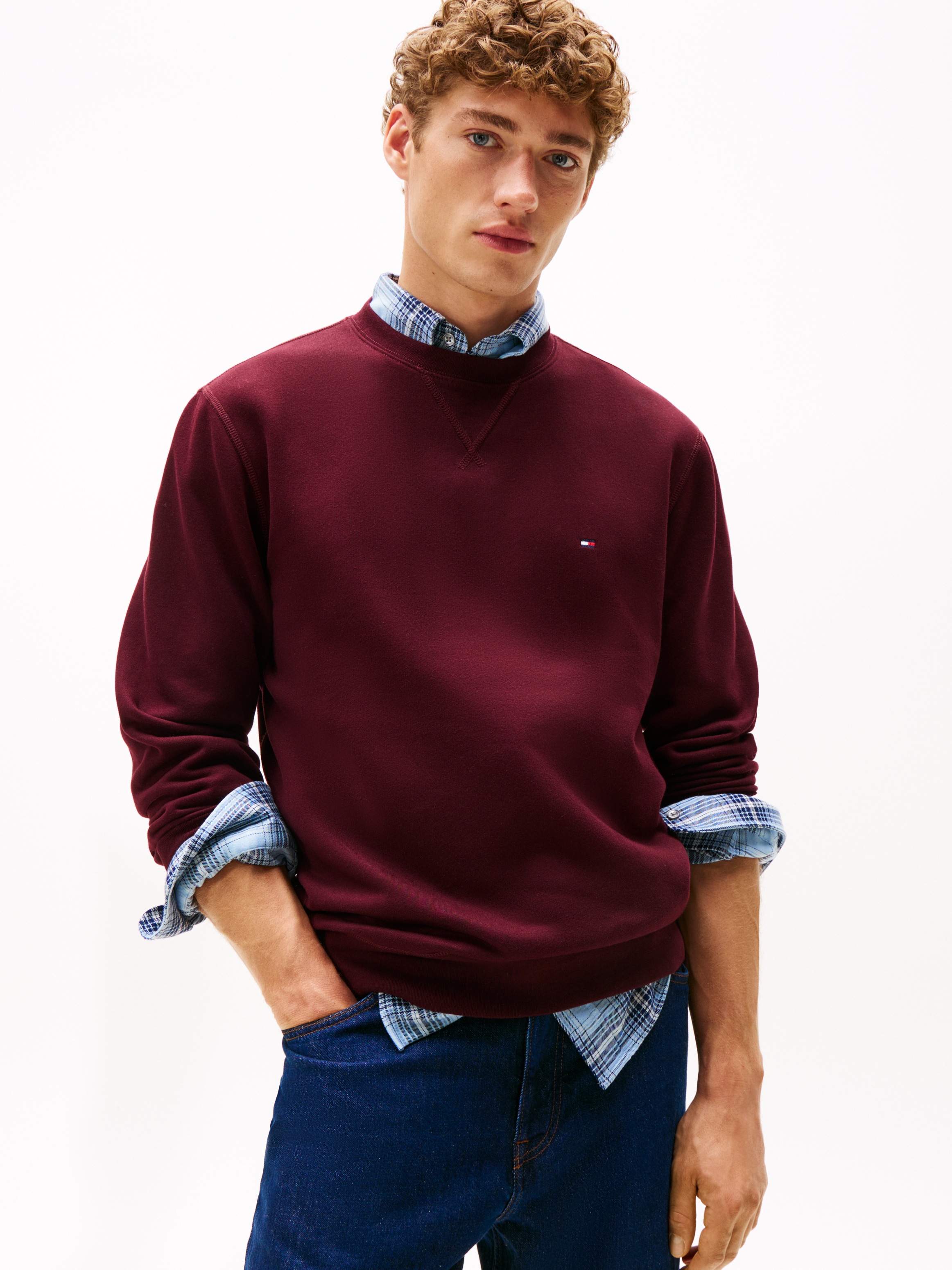 Tommy Hilfiger Sweatshirt "ESS SEASONAL FLEECE CREWNECK mit Rundhals und St günstig online kaufen
