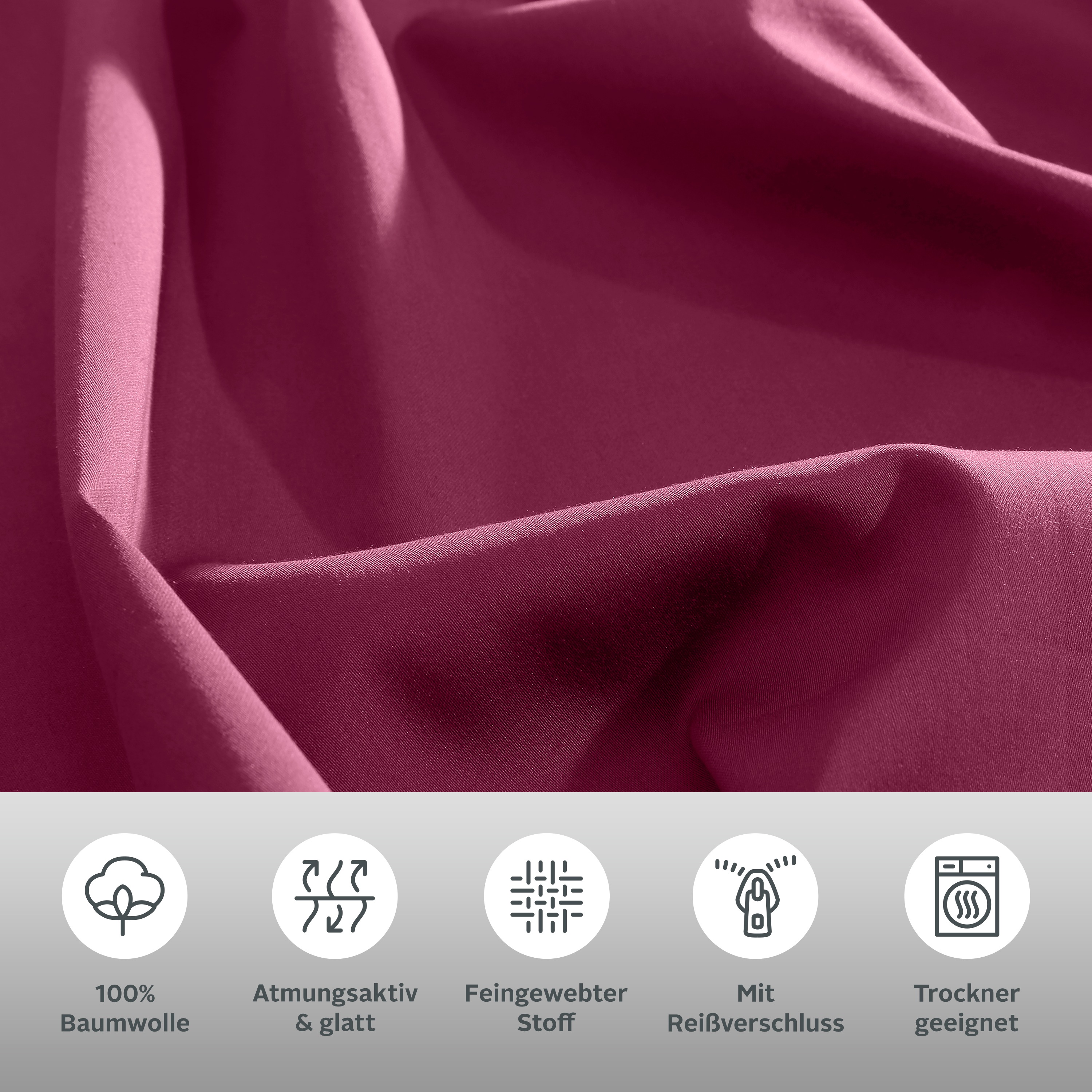 Thumbnail - Home affaire Bettwäsche "Luisa" 2 Stk. tlg. NEUHEIT: 100% Baumwolle, ab Gr. 135x200 cm, in zwei Qualitäten