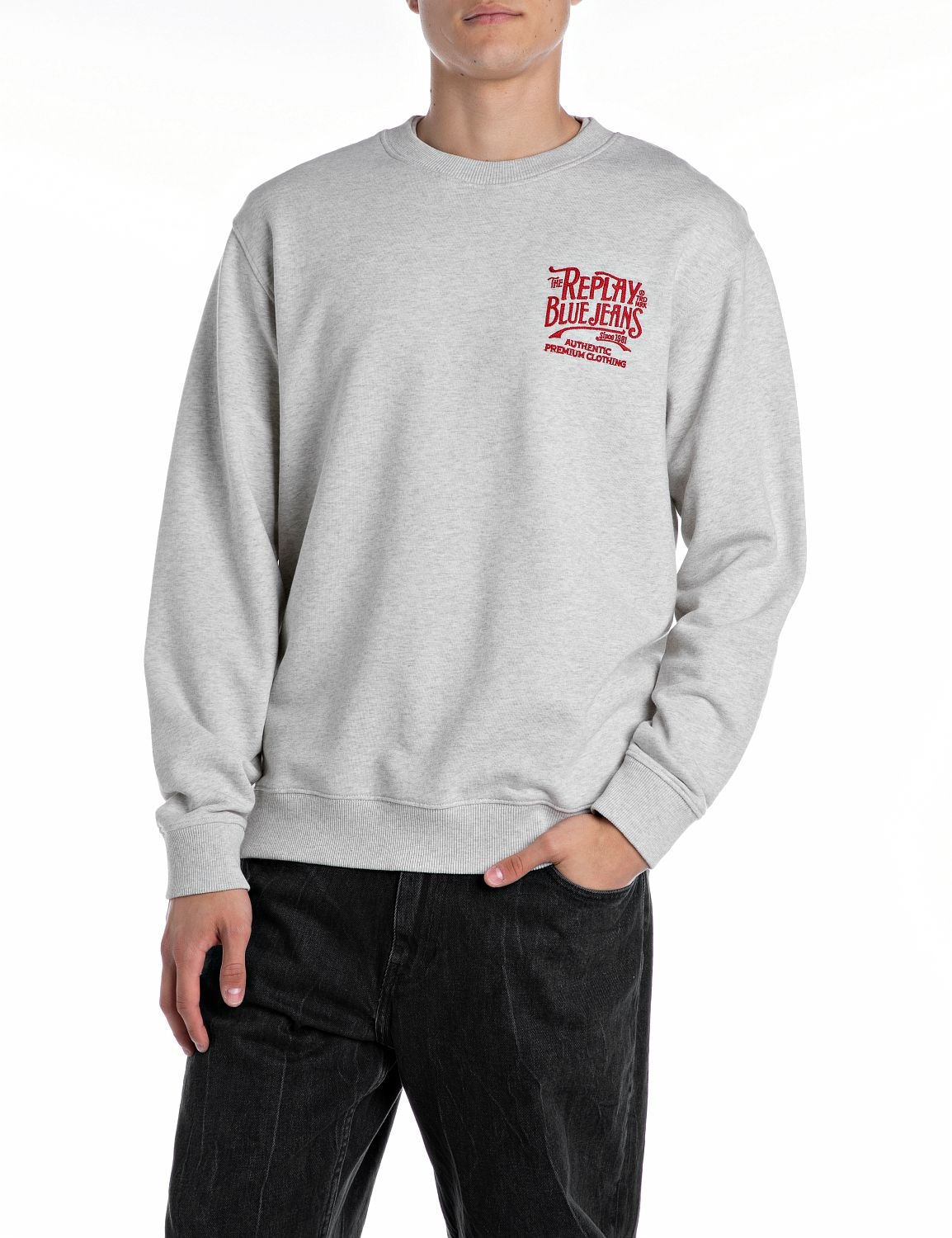 Replay Sweatshirt, mit Stickerei auf der Brust günstig online kaufen