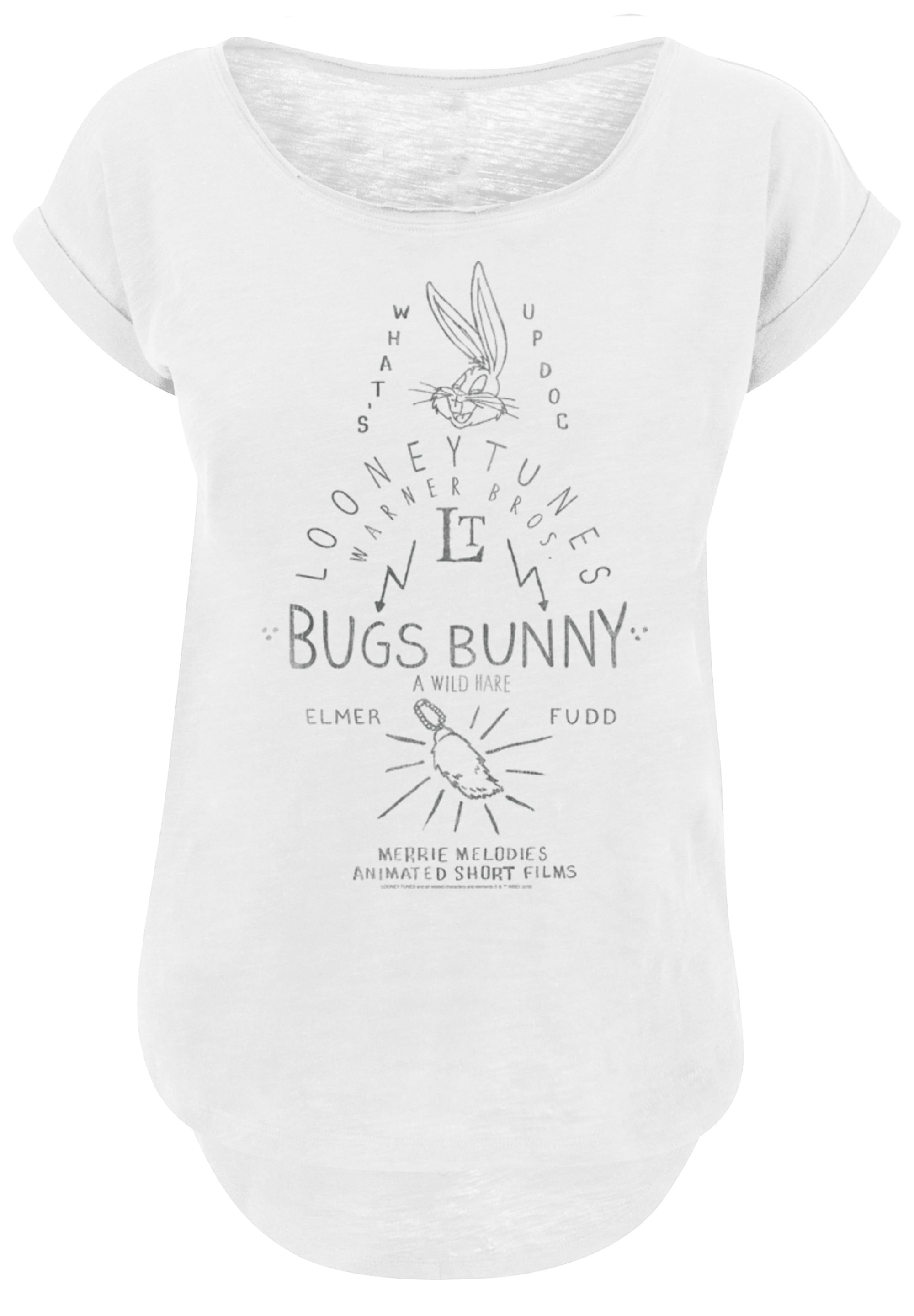F4NT4STIC T-Shirt »Looney Tunes Bugs Bunny A Wild Hare«, Print