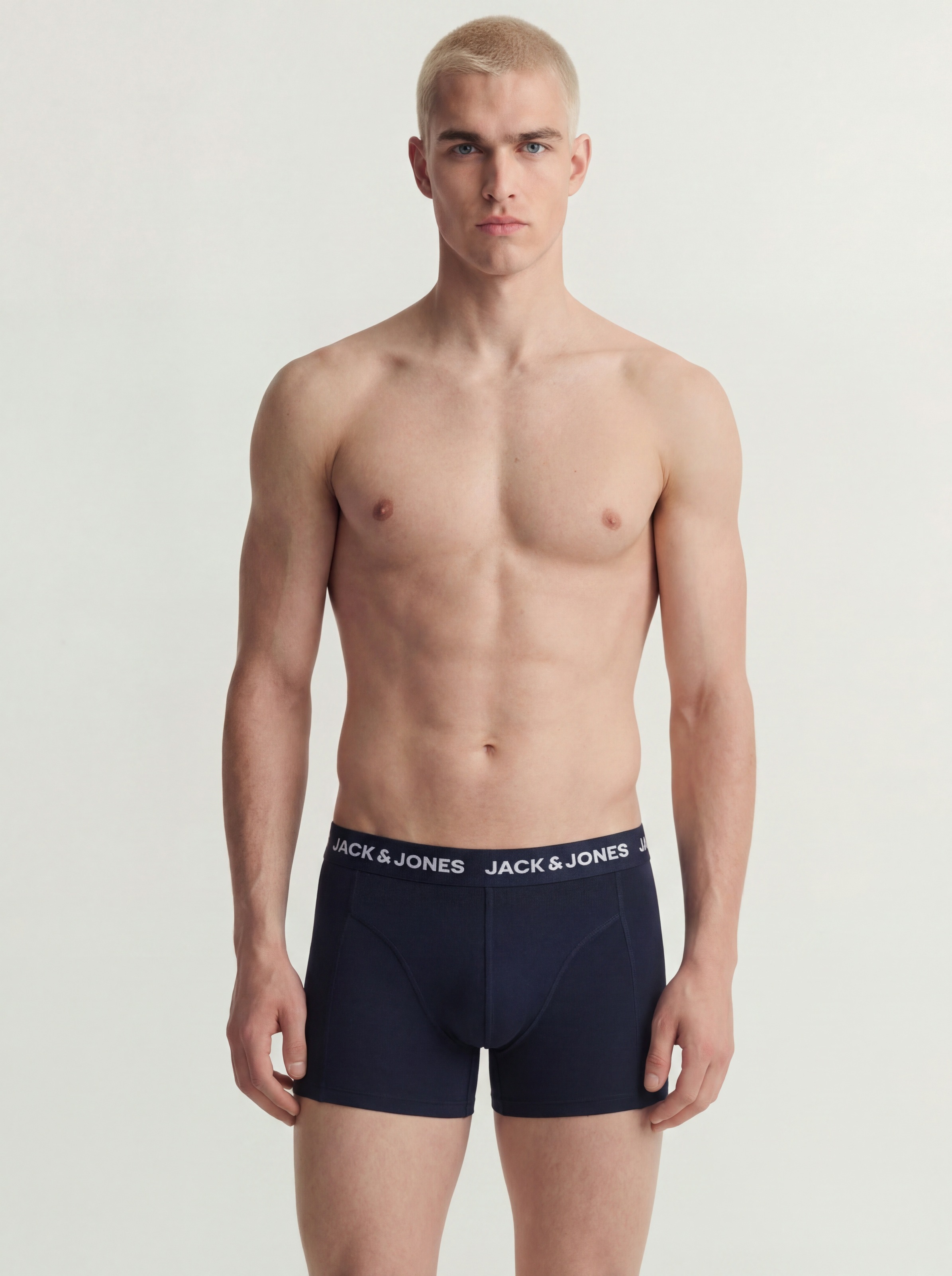 Jack & Jones Trunk »JACDALE SMILEY TRUNKS 3 PACK SN« Packung, 3 Stk. Baumwollmischung, elastischer Bund