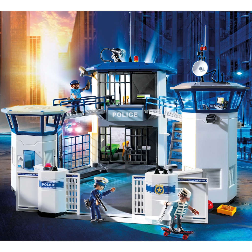 Playmobil® Konstruktions-Spielset »Polizei-Kommandozentrale mit Gefängnis (6872), City Action«, (256 St.)