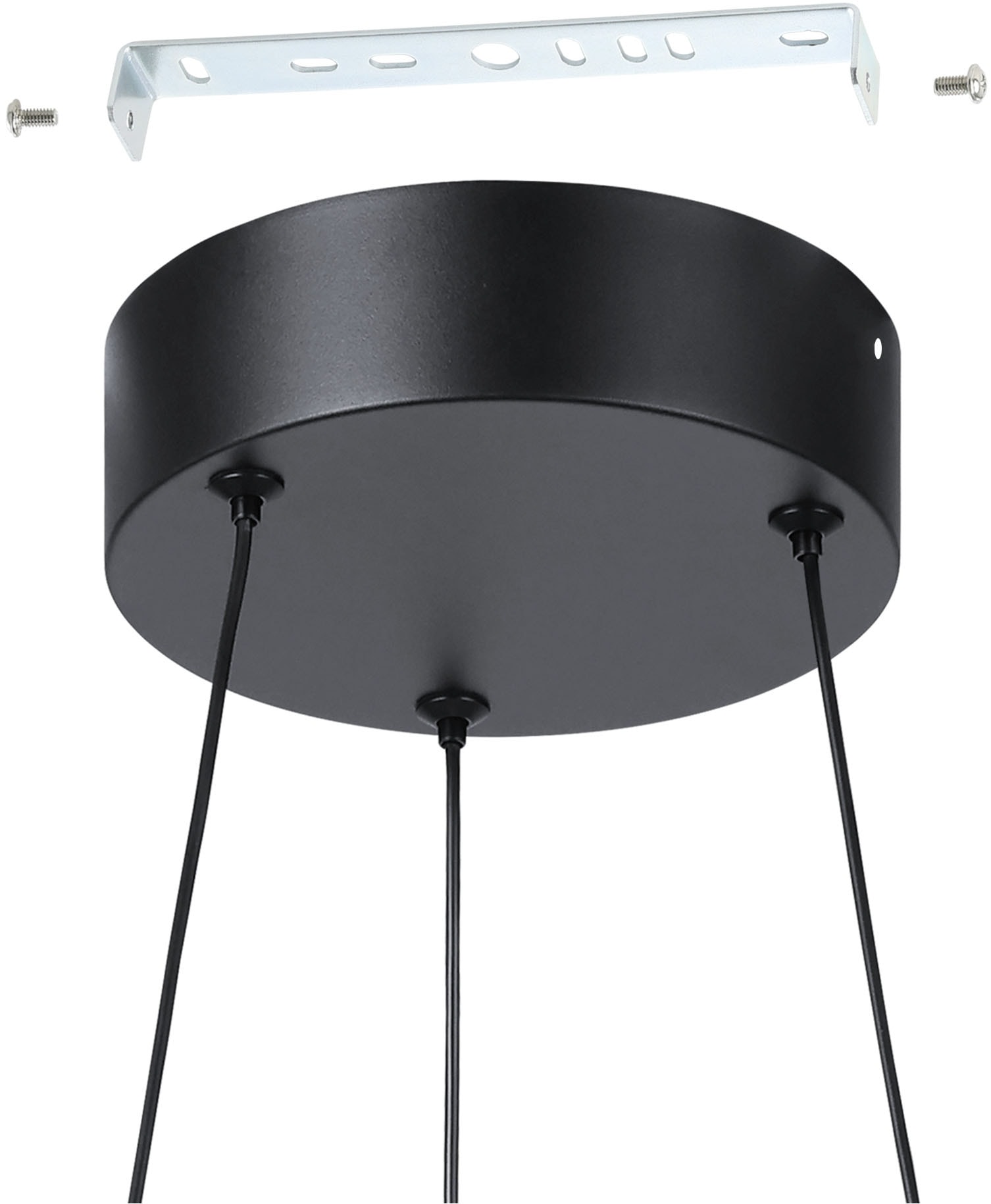 EGLO Hängeleuchte »MEZZOMONTE Pendellampe - Alu, Stahl - LED;LED - 1X20W;1X20W - IP20« LED-Modul 1 Stk. Kaltweiß | Neutralweiß | Warmweiß Hängelampe, Deckenlampe, Wohnzimmer, Esszimmer, H110 x Ø48 cm