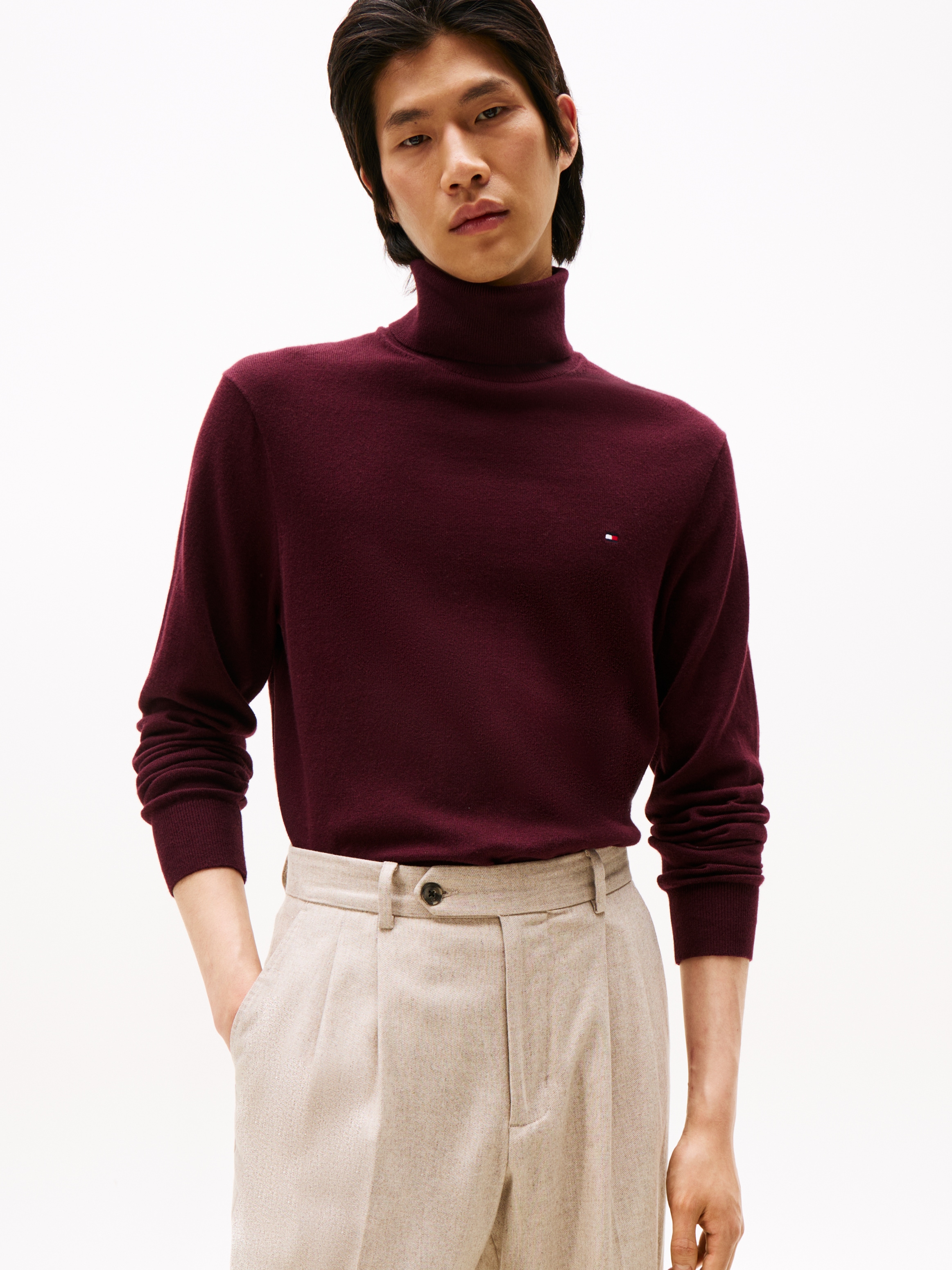 Tommy Hilfiger Rollkragenpullover "PIMA ORG CTN CASHMERE ROLL NECK" günstig online kaufen