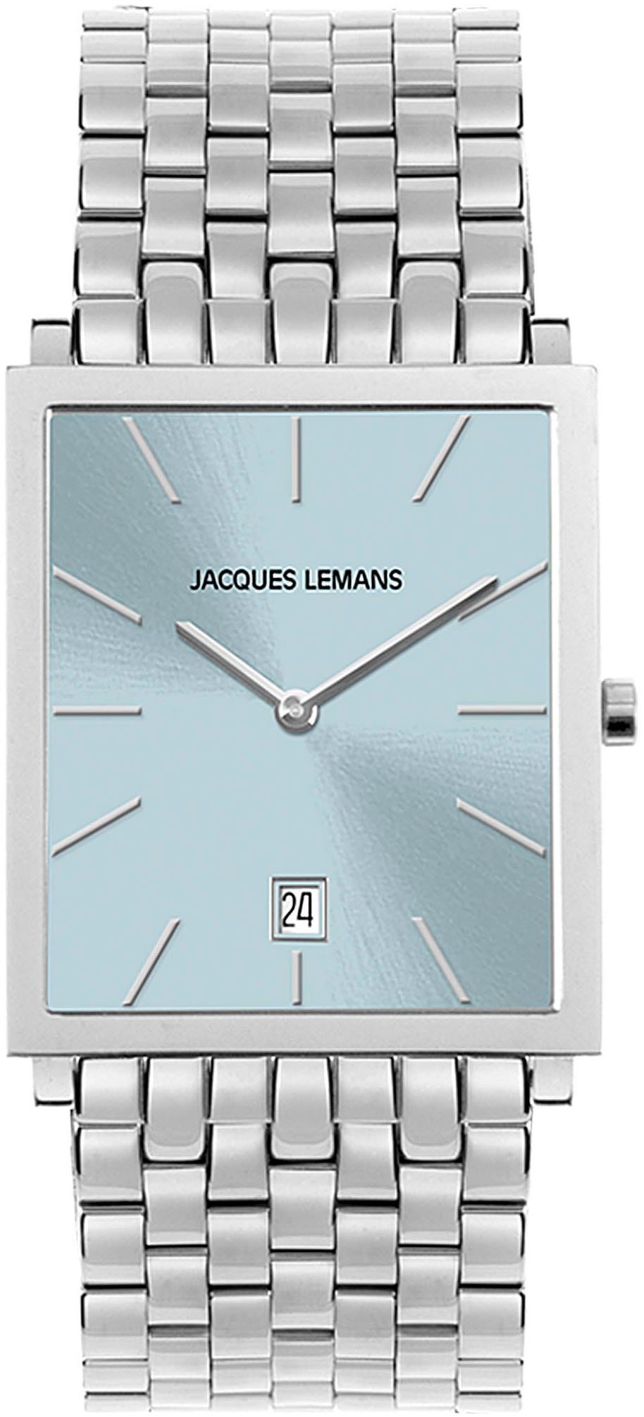 Jacques Lemans Quarzuhr »Nizza«, Armbanduhr, Damenuhr, Herrenuhr, Datum, Edelstahlarmband