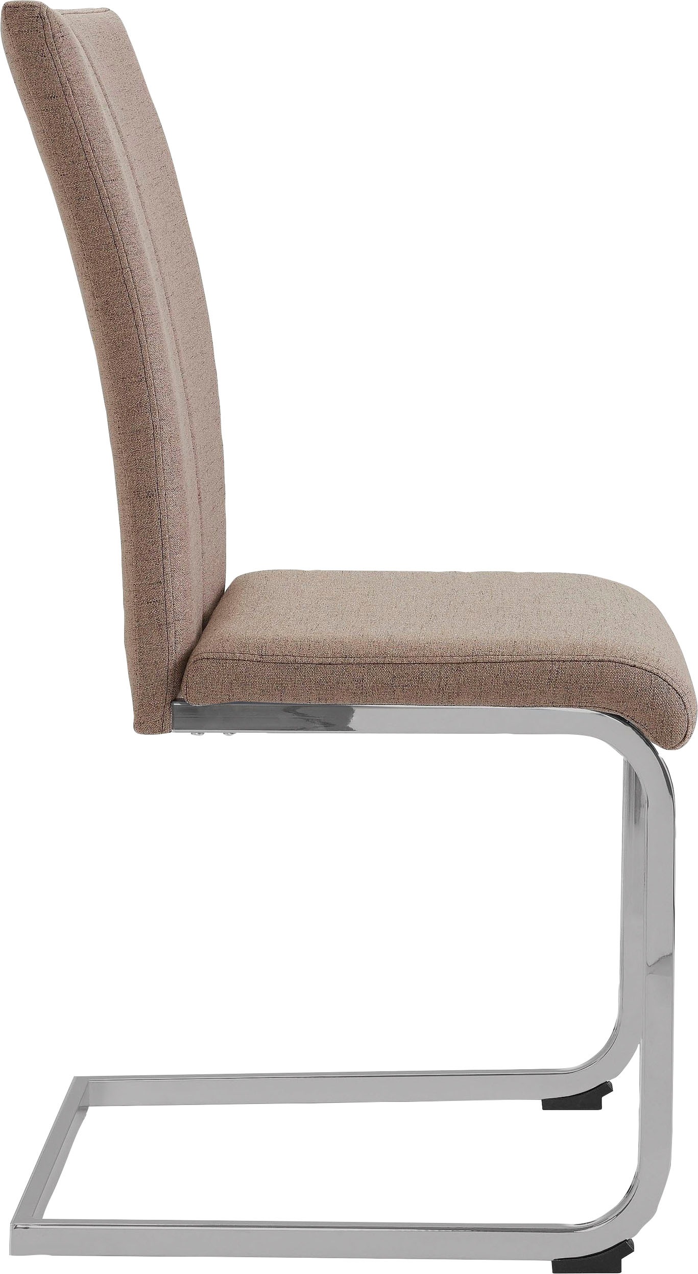 Home affaire Freischwinger »Nils«, (Set), 2 St., Microfaser-Feinstruktur, Stuhl belastbar bis 120 Kg, Gestell Metall im Chrom-Look oder Schwarz