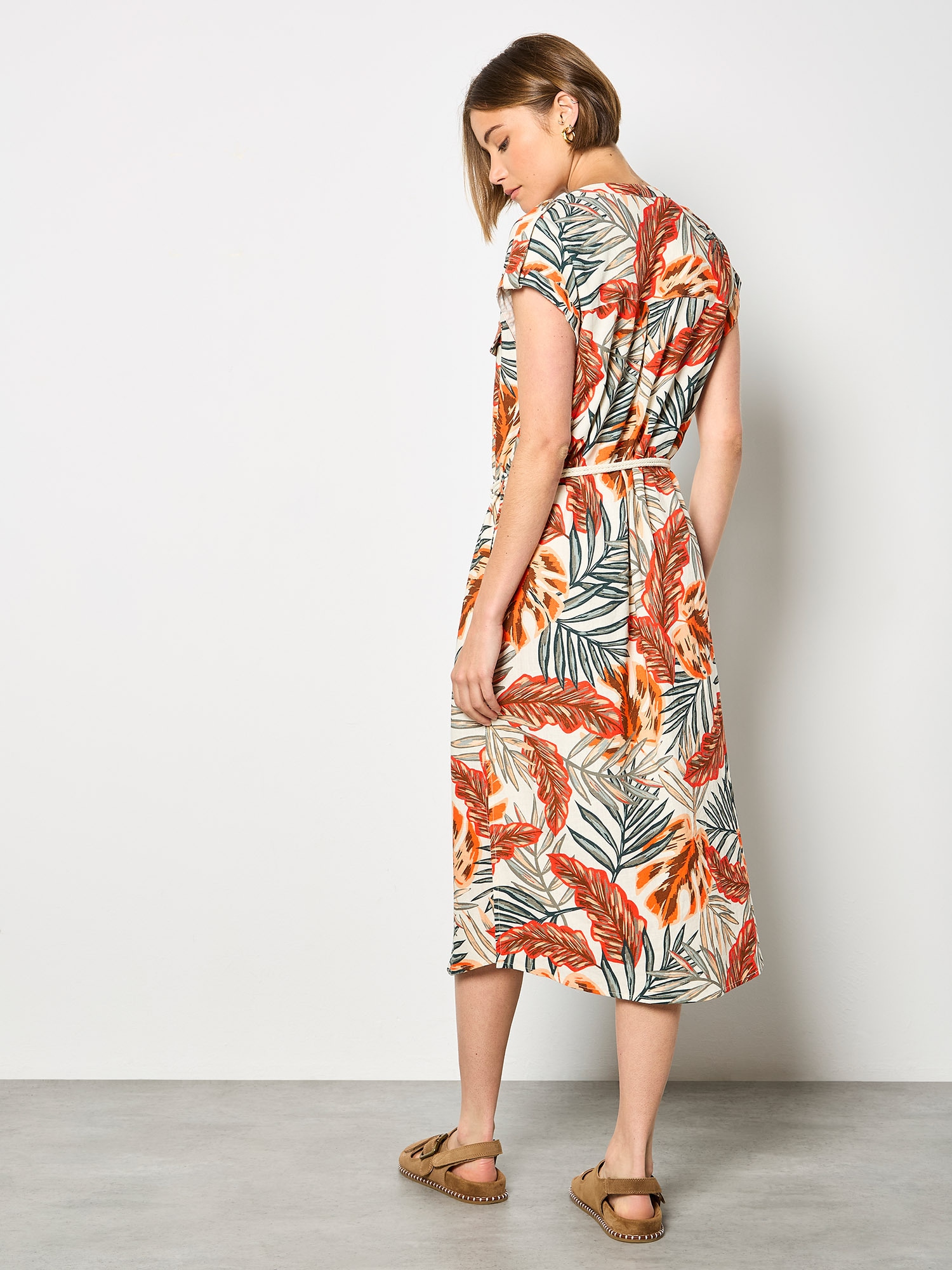 Apricot Midikleid »Midikleid« Druck