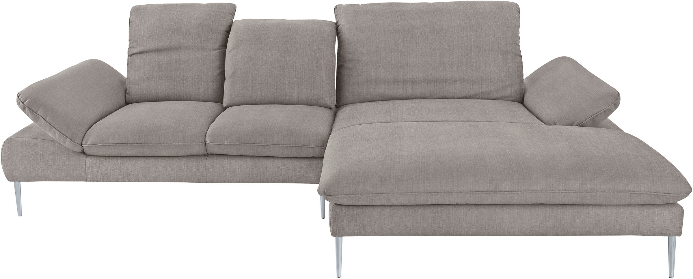 Thumbnail - W.SCHILLIG Ecksofa "enjoy&MORE, Designsofa, elegant und bequem, L-Form", mit Sitztiefenverstellung, Füße silber matt, Br...