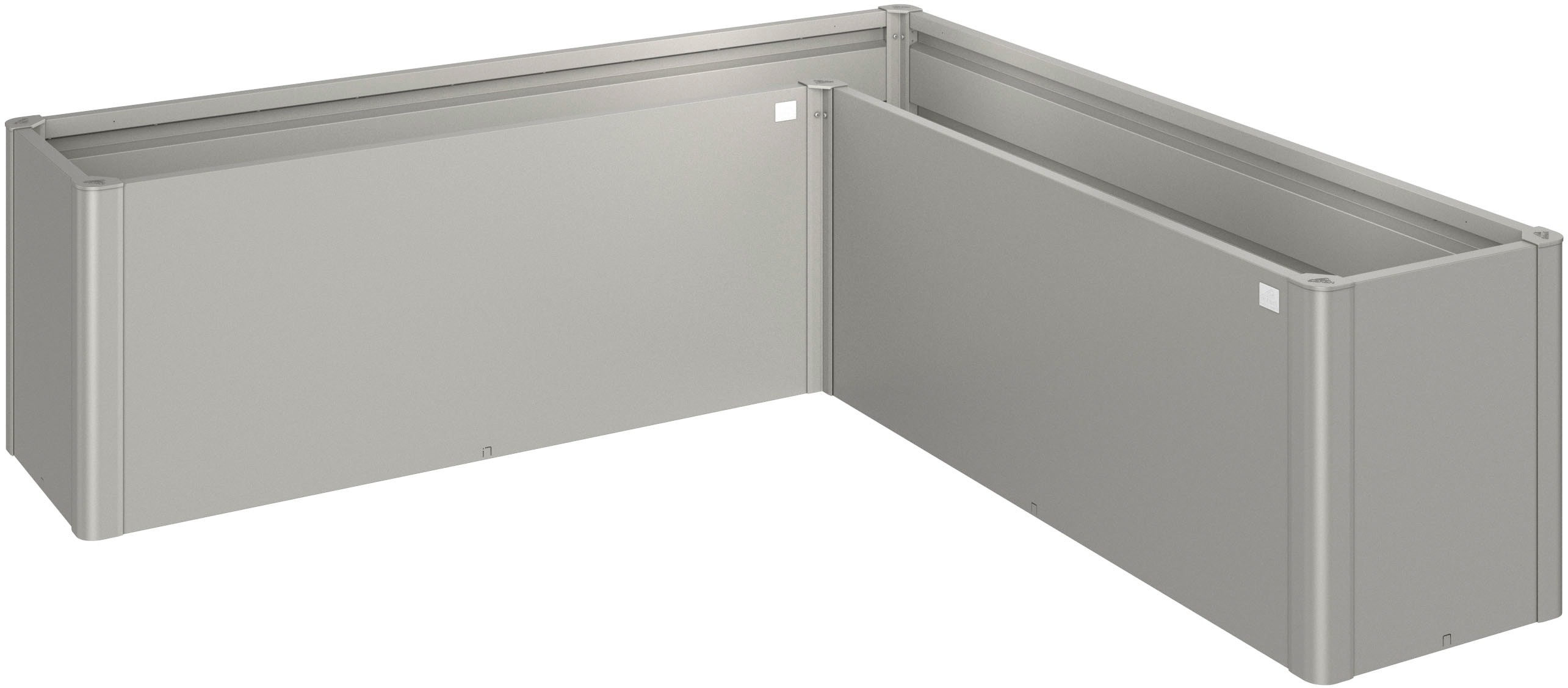 Biohort Hochbeet "BELVEDERE L-Form midi 2, verschiedene Farben" 201x201x61 cm, extrem langlebig, aus Metall