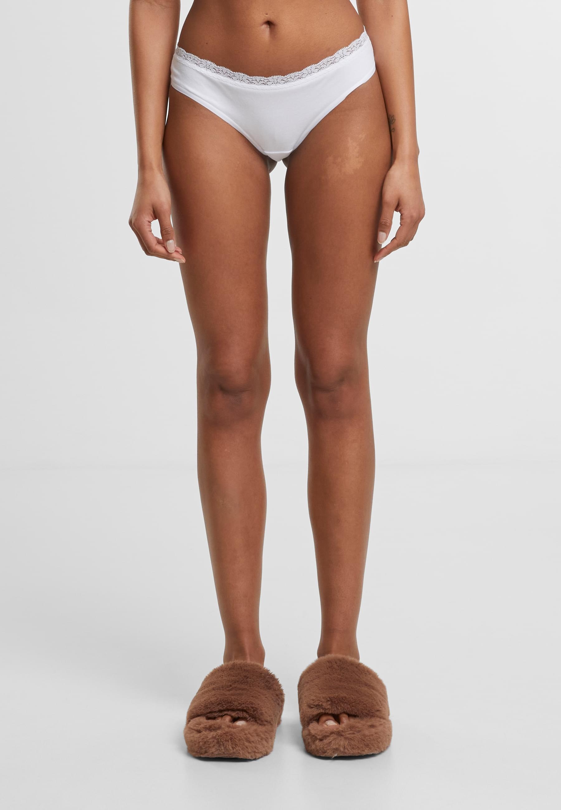 URBAN CLASSICS Panty »Urban Classics Ladies Basic Cotton Brazilian Lace 5-Pack«