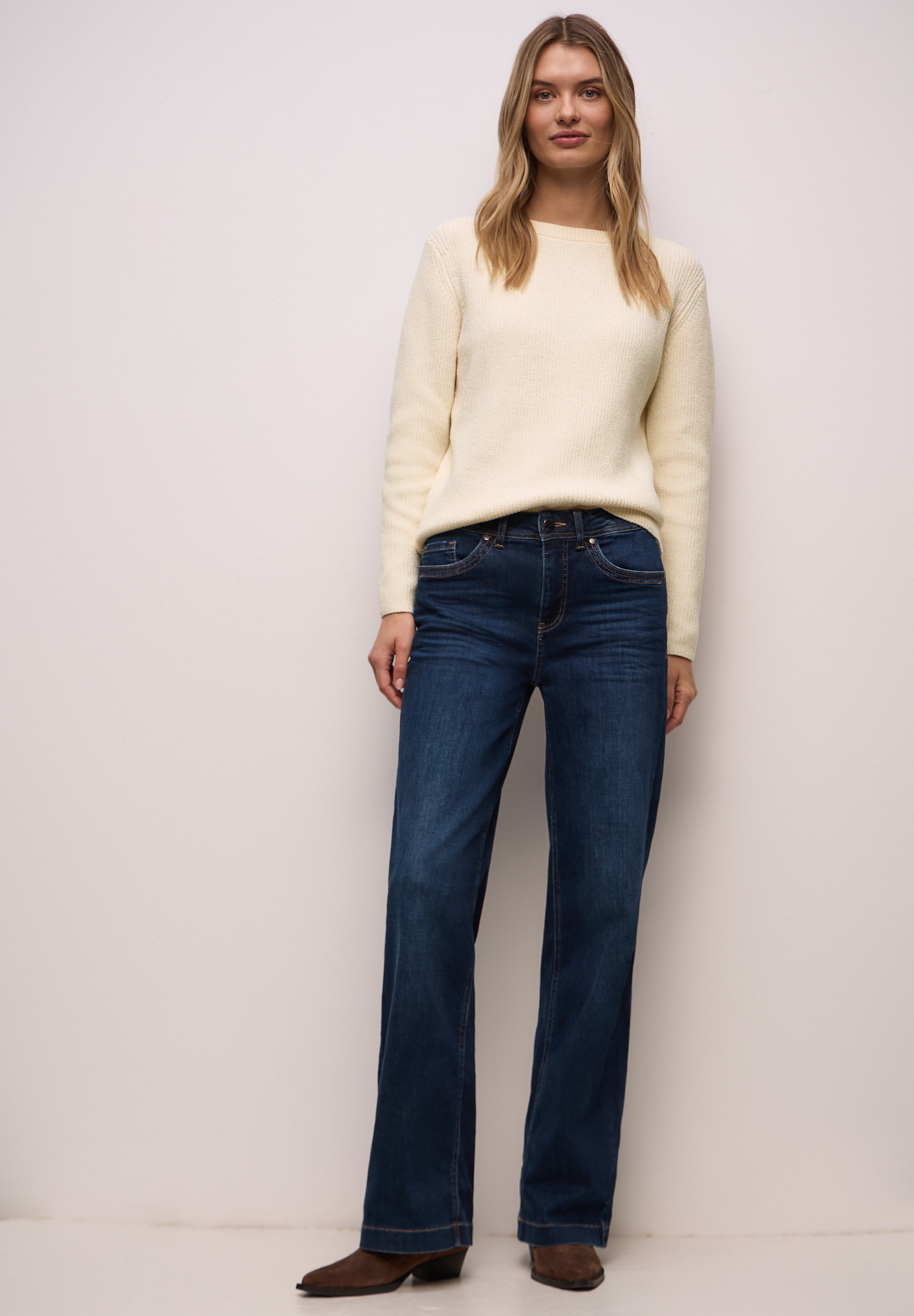 STREET ONE Strickpullover mit U-Boot-Ausschnitt