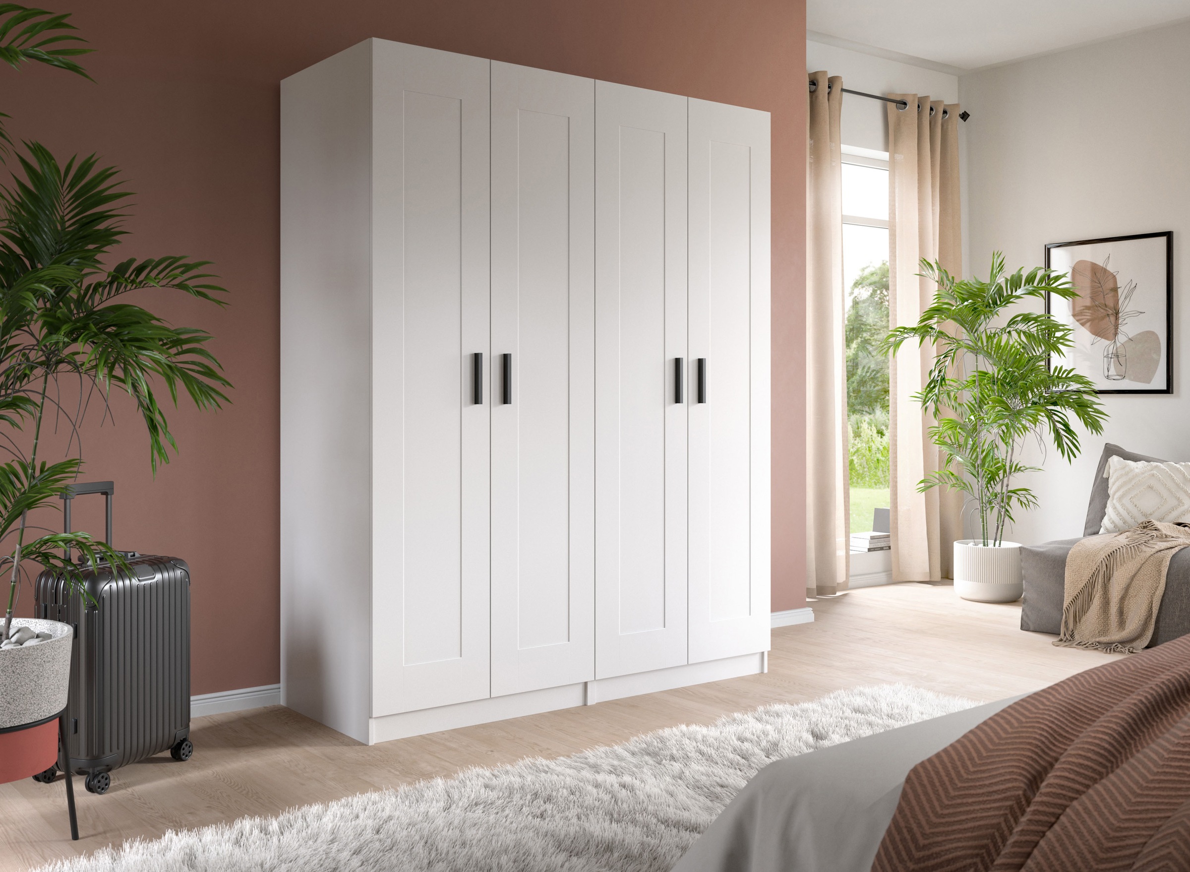 Home affaire Kleiderschrank "Farmsen, TOPSELLER, Schlafzimmerschrank, Garde günstig online kaufen