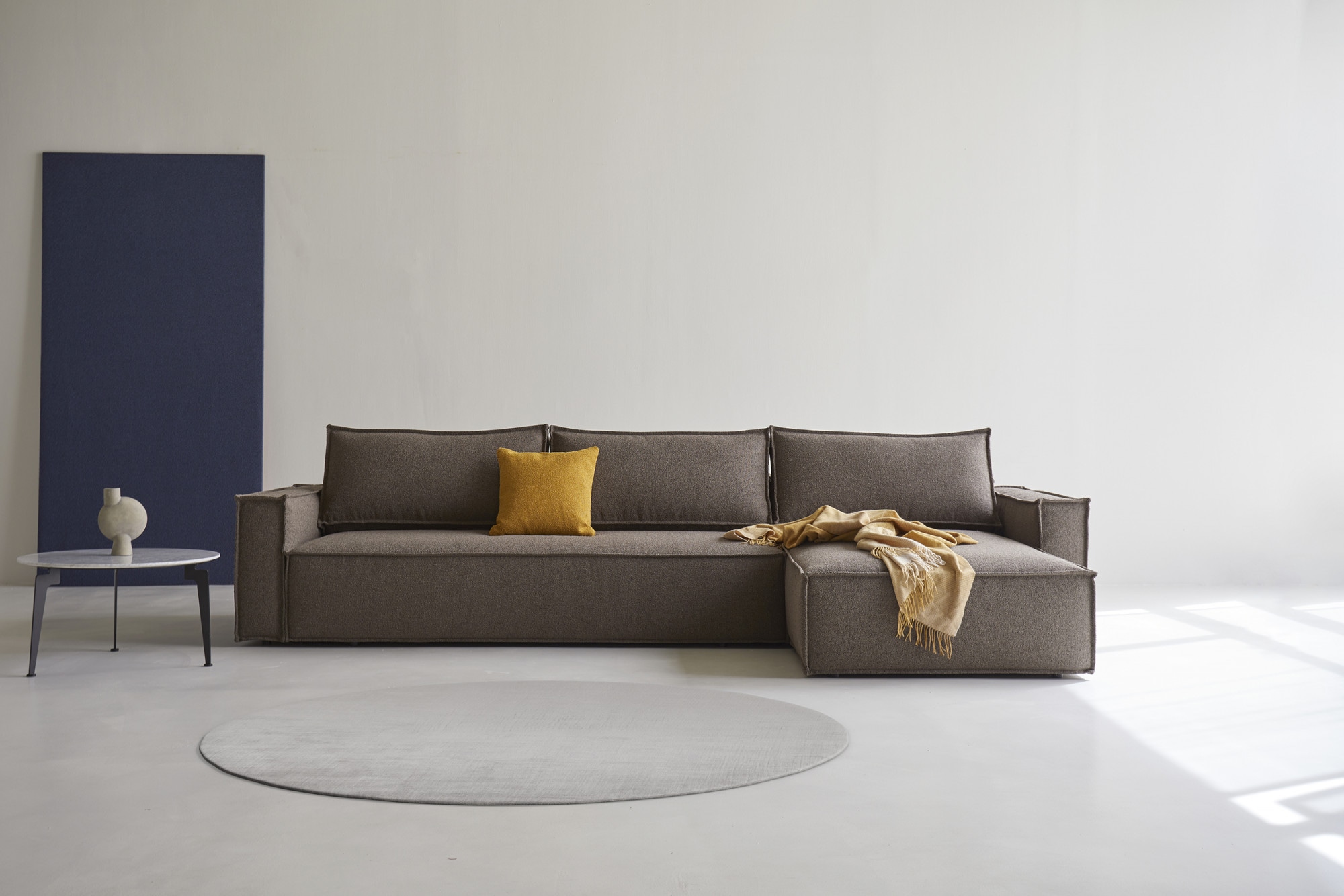 INNOVATION LIVING ™ Ecksofa "Newilla, bequemes L-Form Sofa mit Funktion & Bettkasten, B: 340cm" 10cm Pocket Spring Komfort, großer Stauraum, stabile Stahlkonstruktion