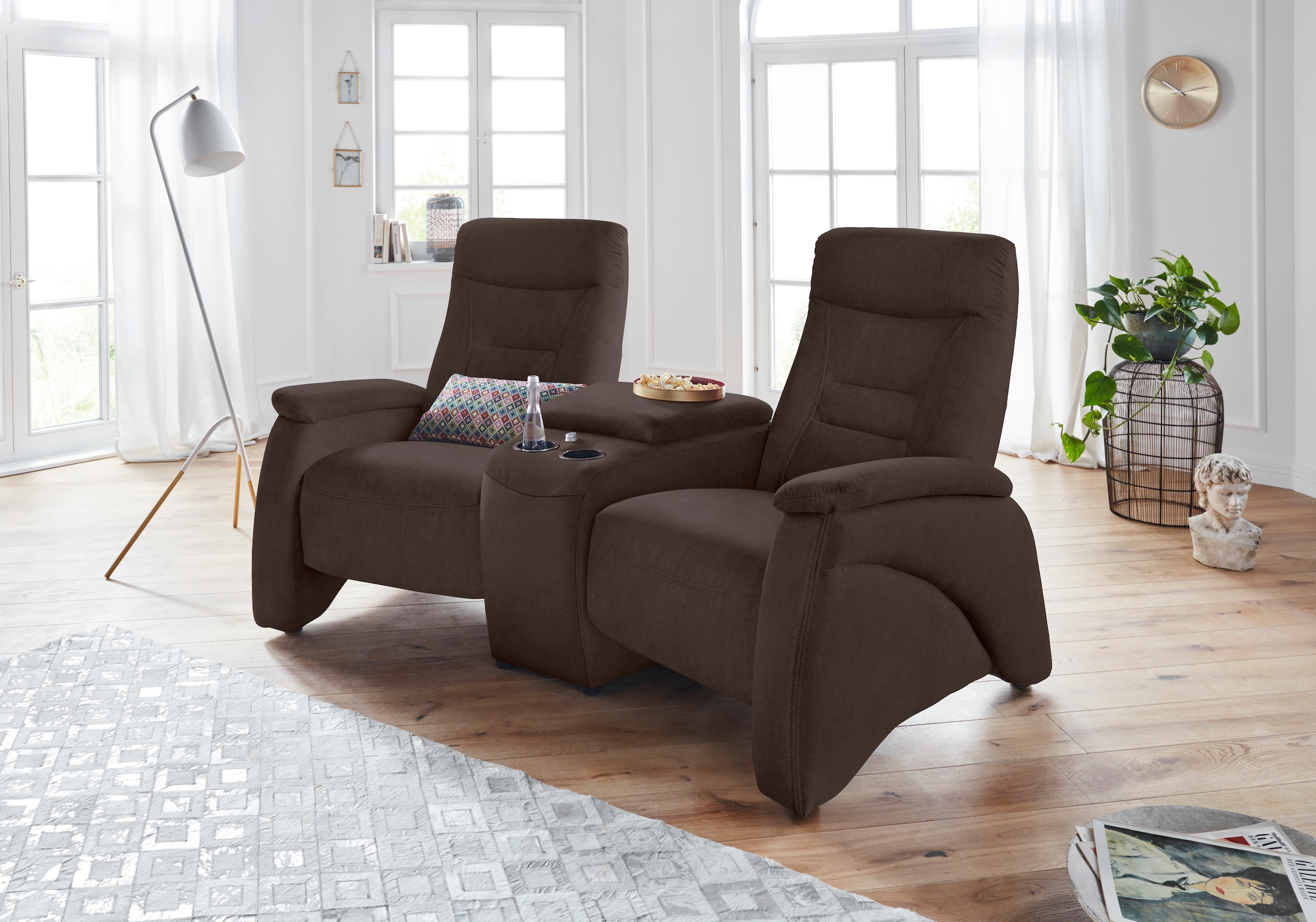 exxpo - sofa fashion 2,5-Sitzer »Ascoli, Kinosofa mit hohem Sitzkomfort, bequeme Armlehnen«, inkl....