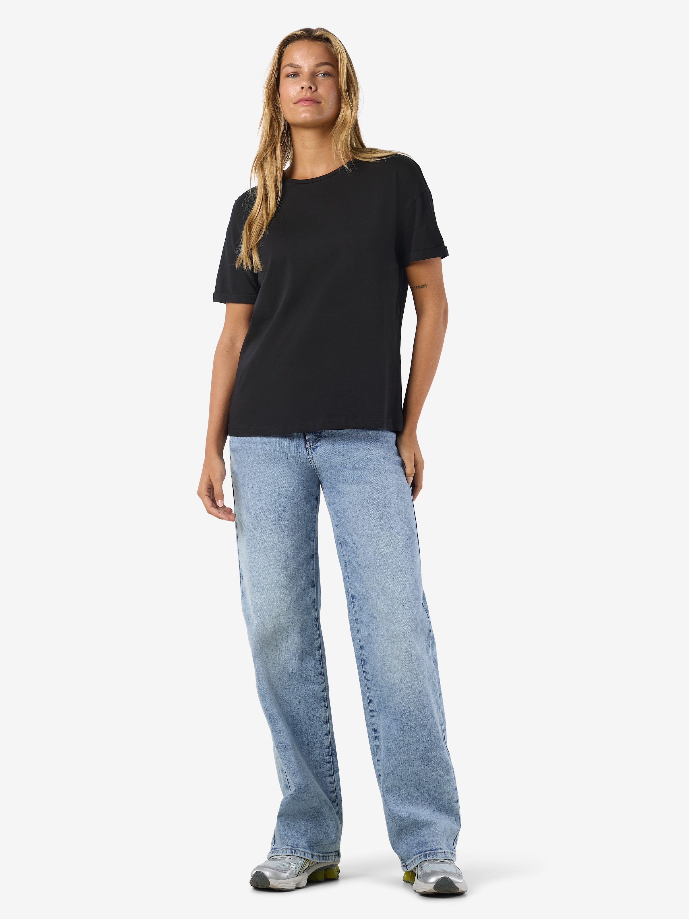 Noisy may Kurzarmshirt »NMBRANDY S/S TOP NOOS« Baumwolle, regular fit