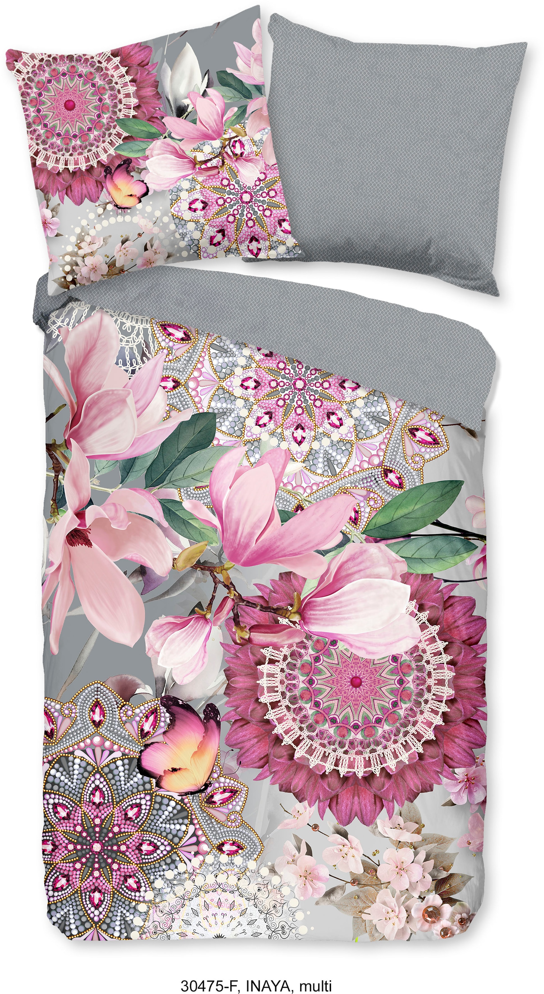 hip Wendebettwäsche "Inaya" 2 Stk. tlg. Biber, 135x200, Warm, Weich, Wendeo günstig online kaufen