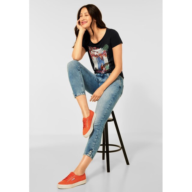 STREET ONE T-Shirt, mit U-Boot-Ausschnitt bestellen | BAUR