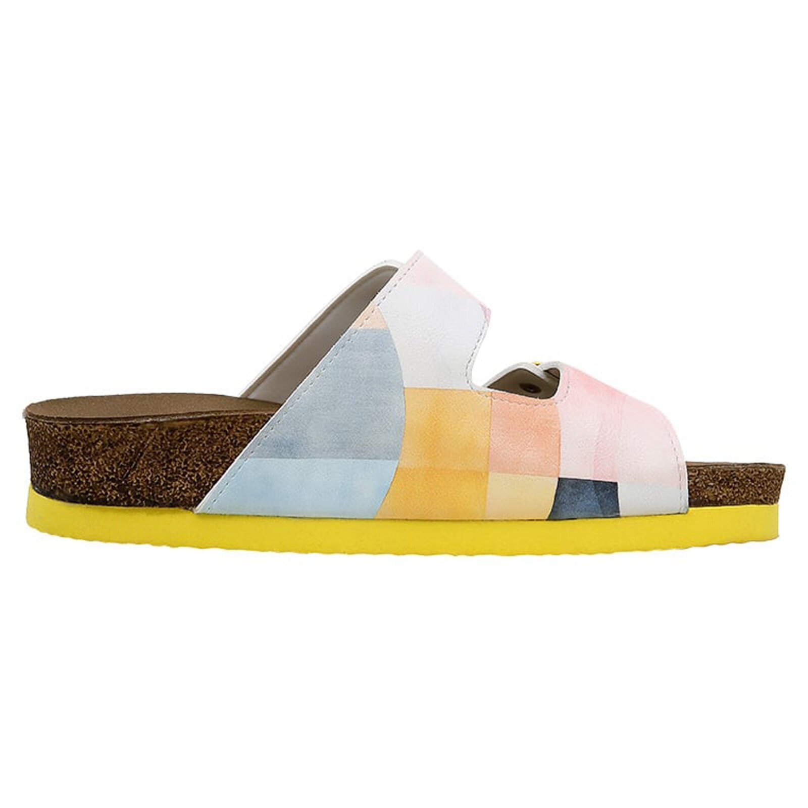 Thumbnail - DOGO Pantolette "Stella Geometric Shapes Damen Sandalen/ Sandaletten / Female", Vegan
