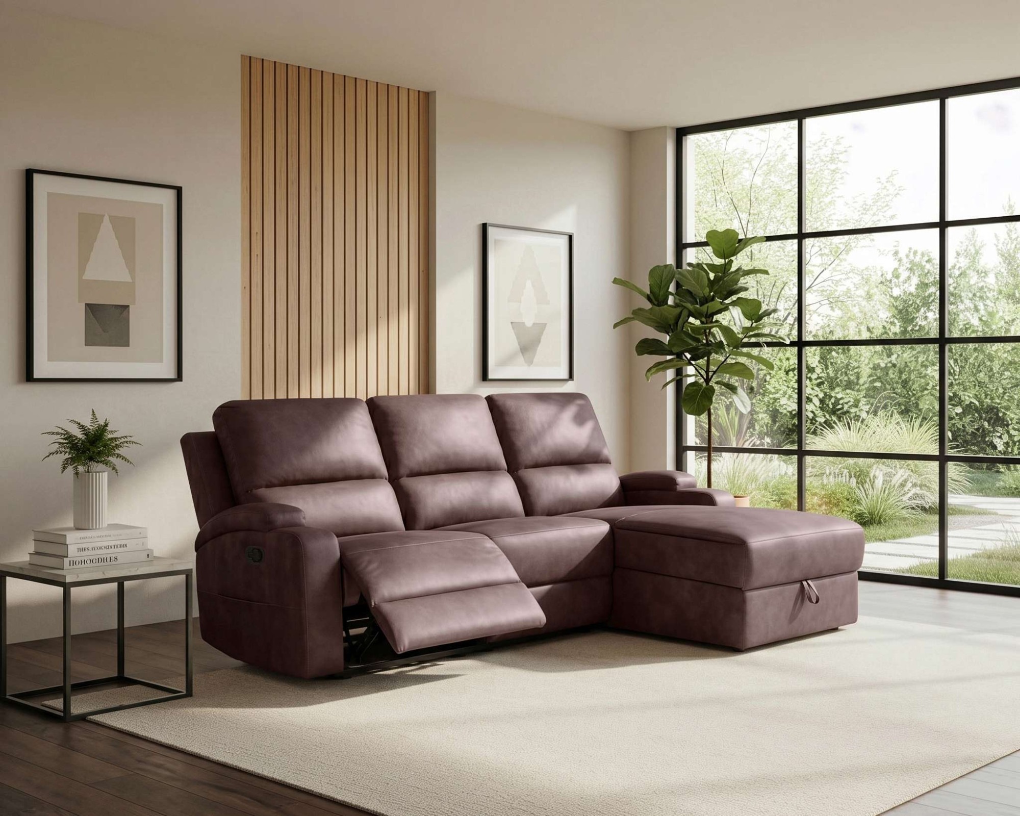 OTTO home Ecksofa »NAPORI Microfaser, Multimediasofa, L-Form« man. oder elektr. Relaxfuntion, USB-A bei elektr. Variante, Staukasten