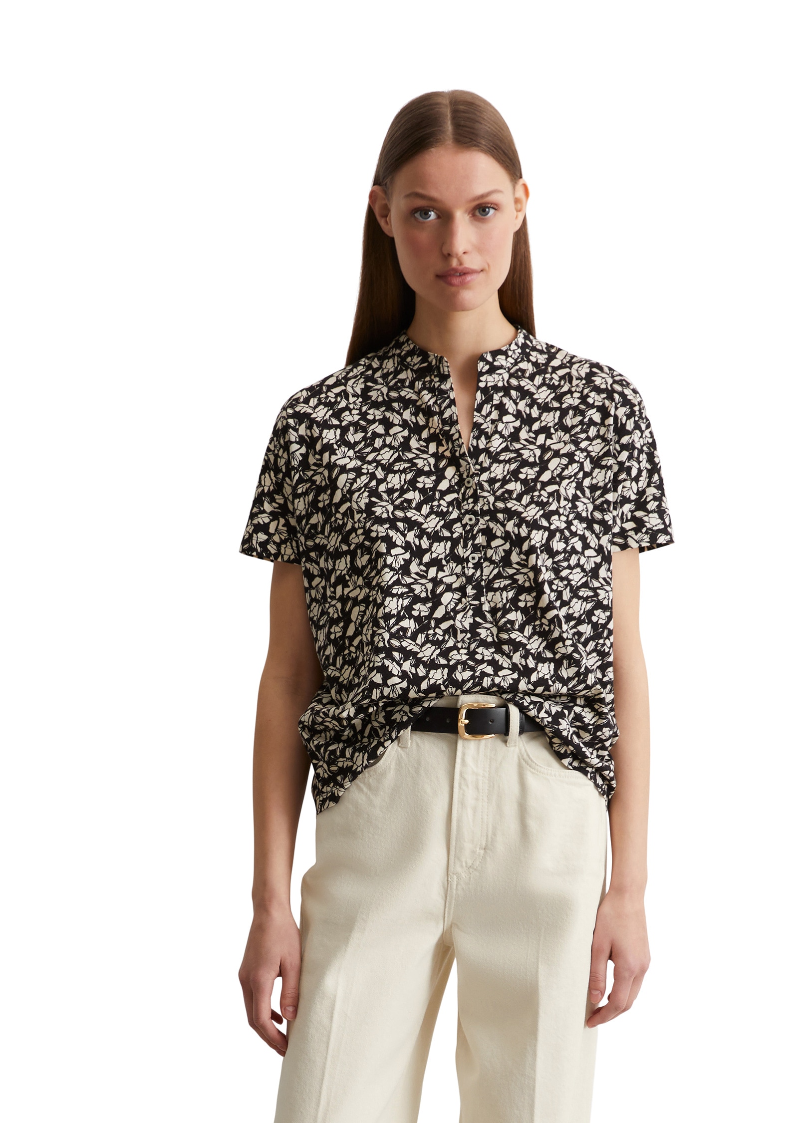 Marc OPolo T-Shirt "aus bedrucktem Single Jersey" günstig online kaufen